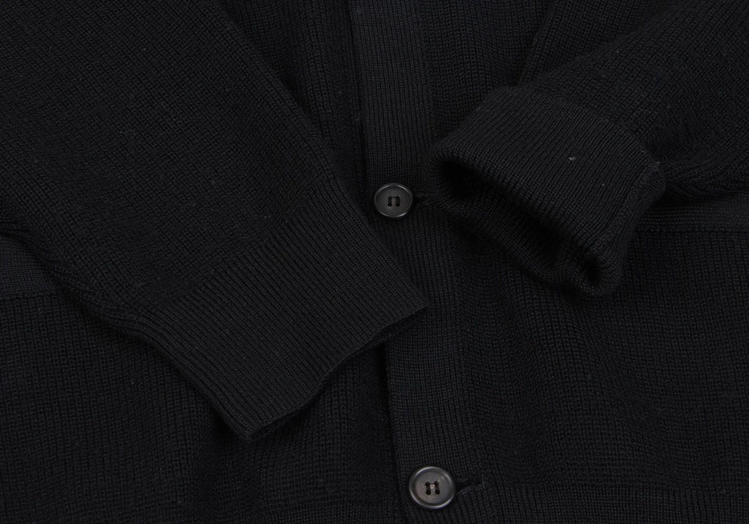 Jean Paul Gaultier Wool Knit Cardigan in Black, Size L Size US L / EU 52-54 / 3 - 5 Thumbnail