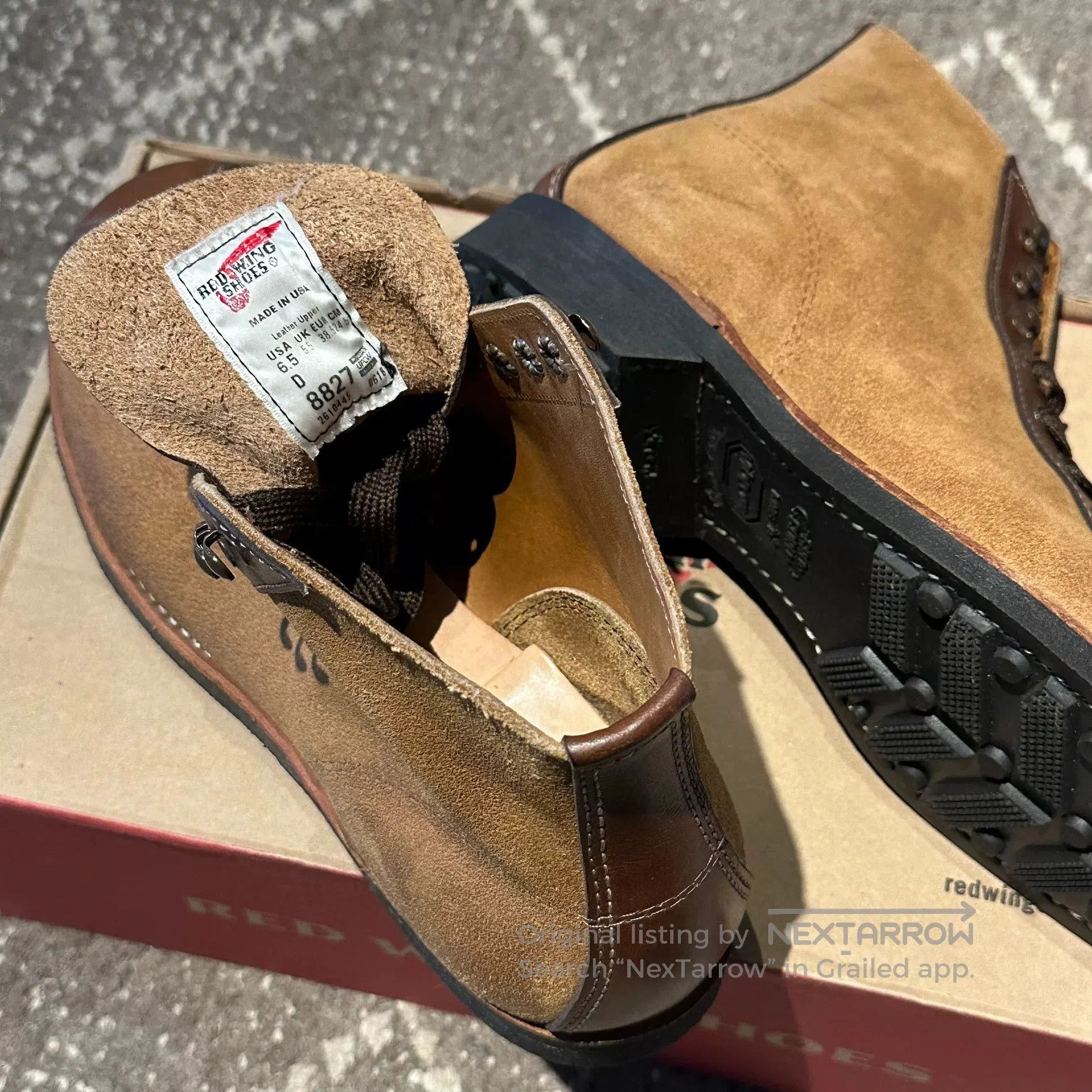Red Wing Redwing 8827 6.5D Boxing Boots. Size US 6.5 / EU 39-40 - 7 Thumbnail