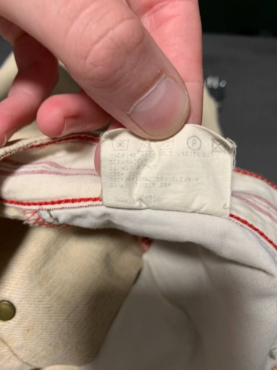 Marithe + Francois Girbaud Marithe Francois Girbaud Beige Denim Size 29 Straight Size US 29 - 10 Thumbnail