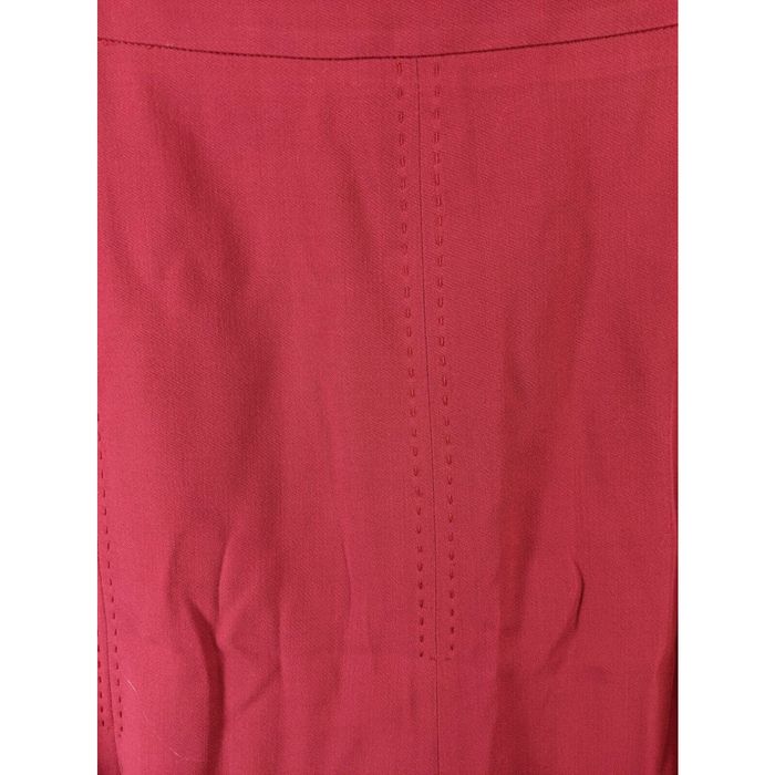 Max Mara Max Mara Red Flared Pencil Skirt Sz 14 Us Wool | Grailed