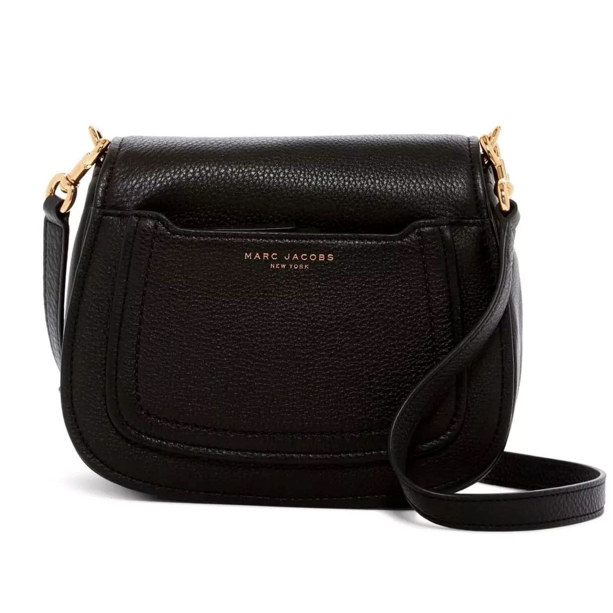 Marc Jacobs MARC JACOBS Pebbled Leather Empire City Crossbody Saddle Bag Size ONE SIZE - 8 Thumbnail