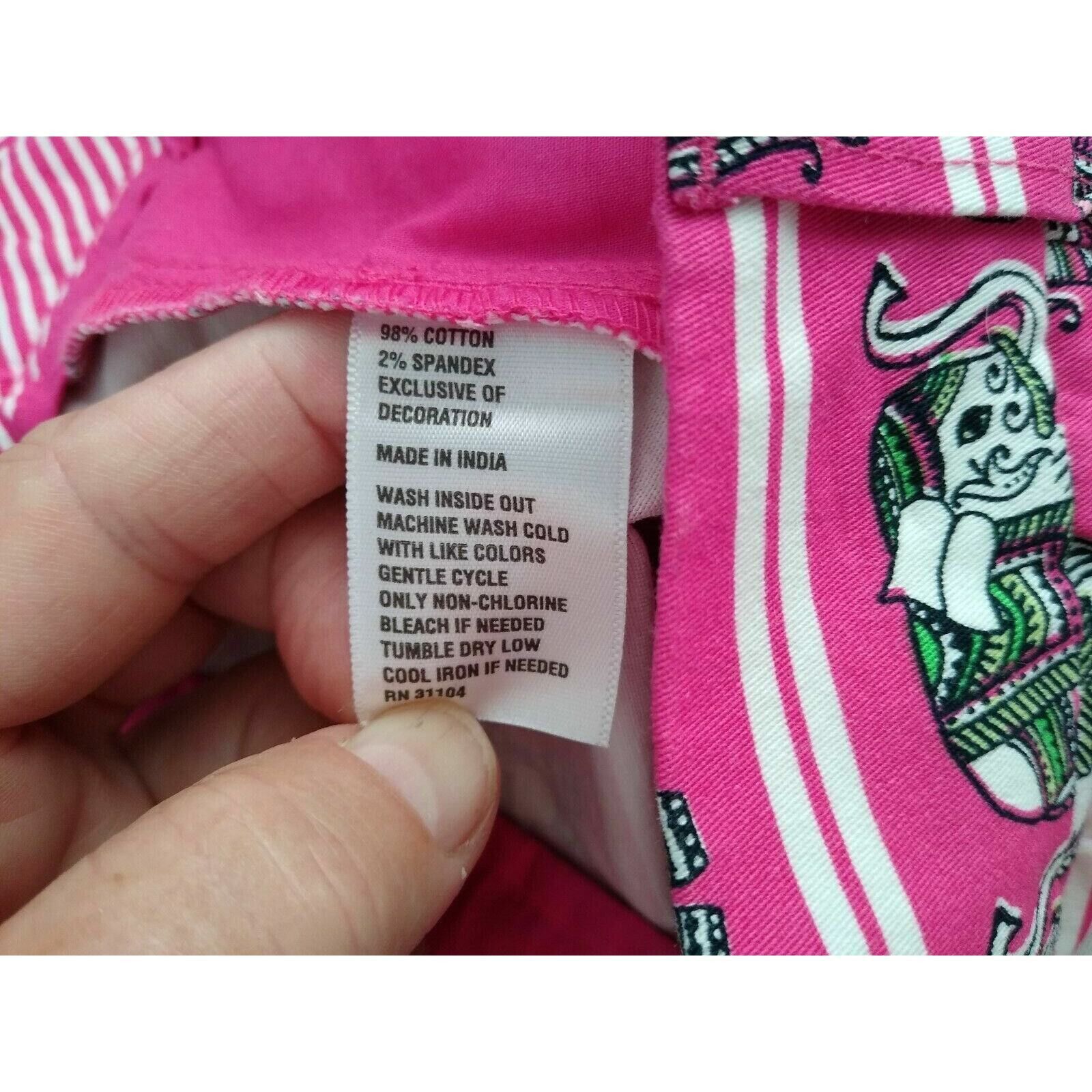 Crown Cap New Crown & Ivy Shorts 4 Women's Stretch Striped Elephants Size 27" / US 4 / IT 40 - 7 Thumbnail