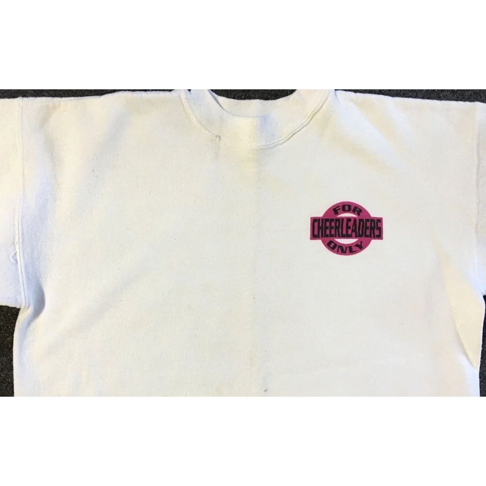 Vintage VINTAGE 90s Cheerleaders Only Faded Sweatshirt Hoodie S White Mens Size US S / EU 44-46 / 1 - 6 Thumbnail