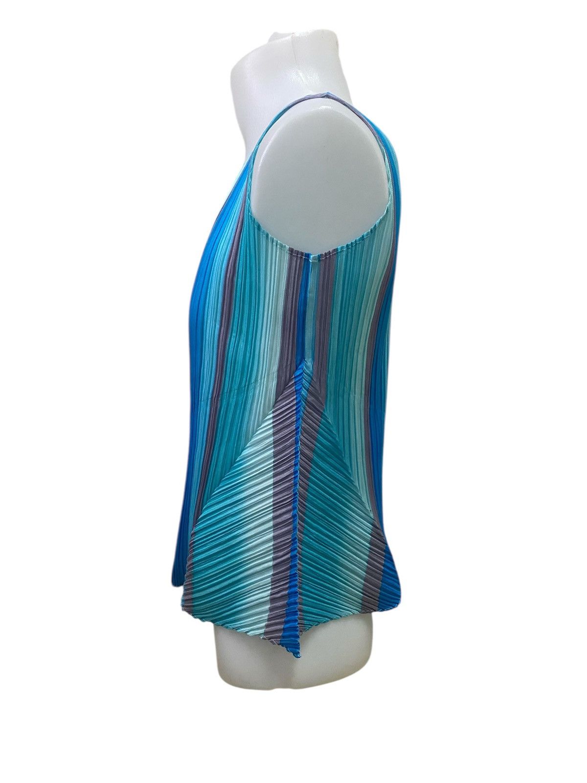 Pleats Please Issey Miyake PLEATS PLEASE Gradation Striped 3/4 Sleeve Top Size 3 Size M / US 6-8 / IT 42-44 - 3 Thumbnail