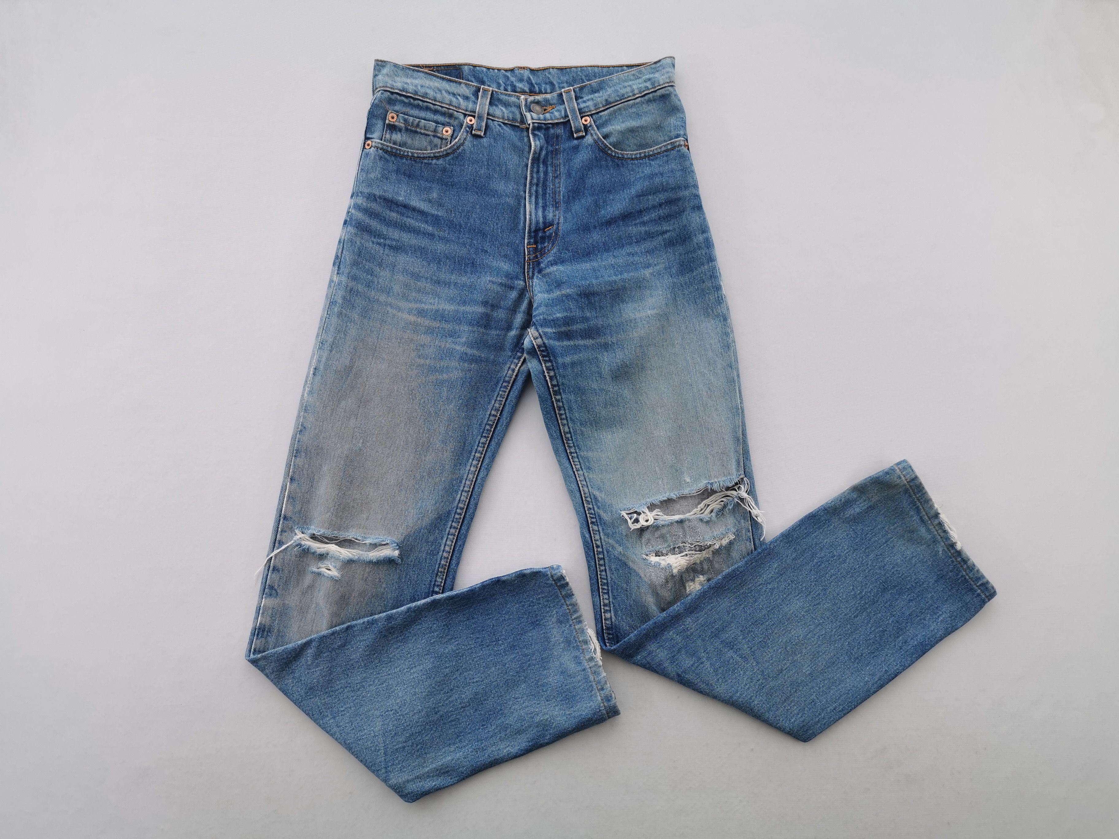 Levi's Distressed Vintage Levis Lot 515 Denim Made In USA Size 29 Size US 29 - 4 Thumbnail