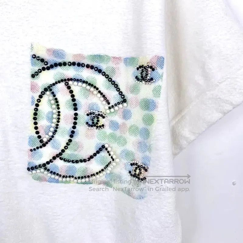 Chanel Chanel White Wool Short Sleeve Sweater . Size S / US 4 / IT 40 - 4 Thumbnail
