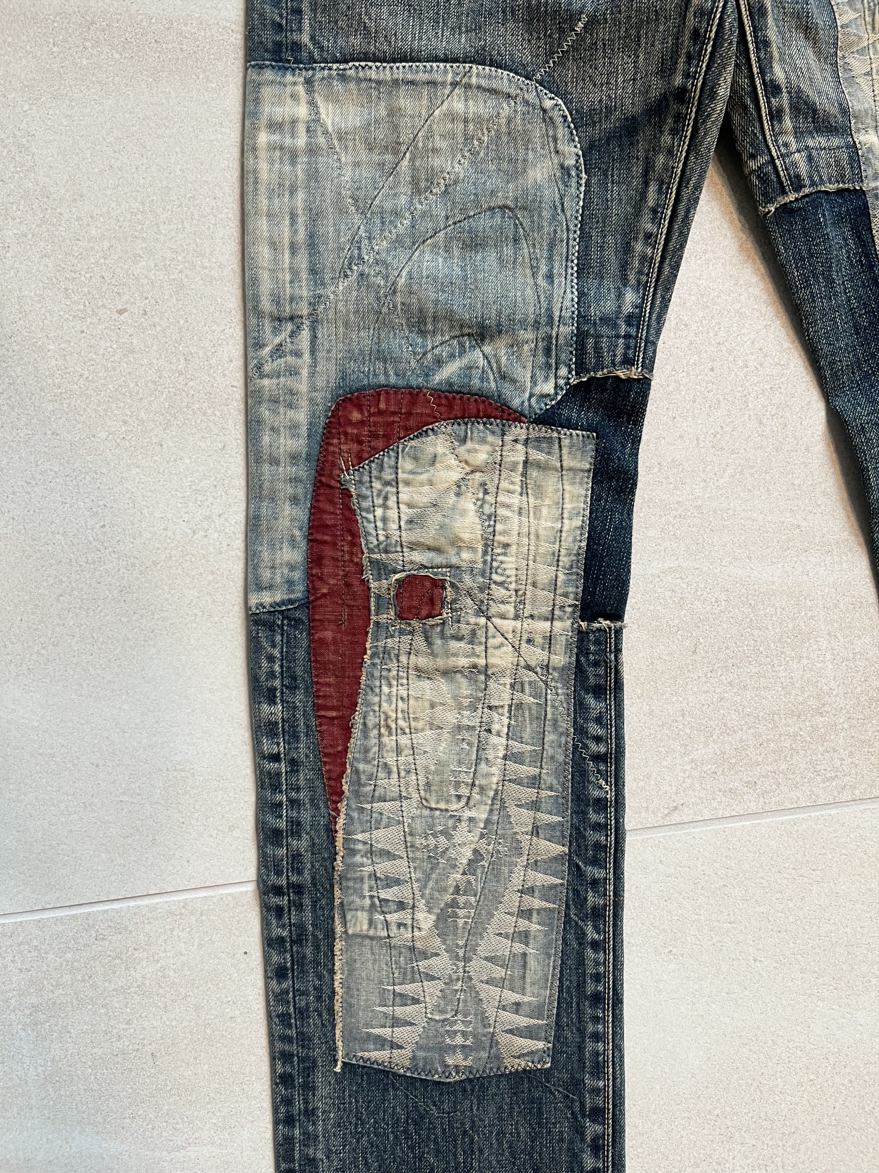 Kapital Kapital Embroidered Distressed Denim Size US 30 / EU 46 - 2 Thumbnail