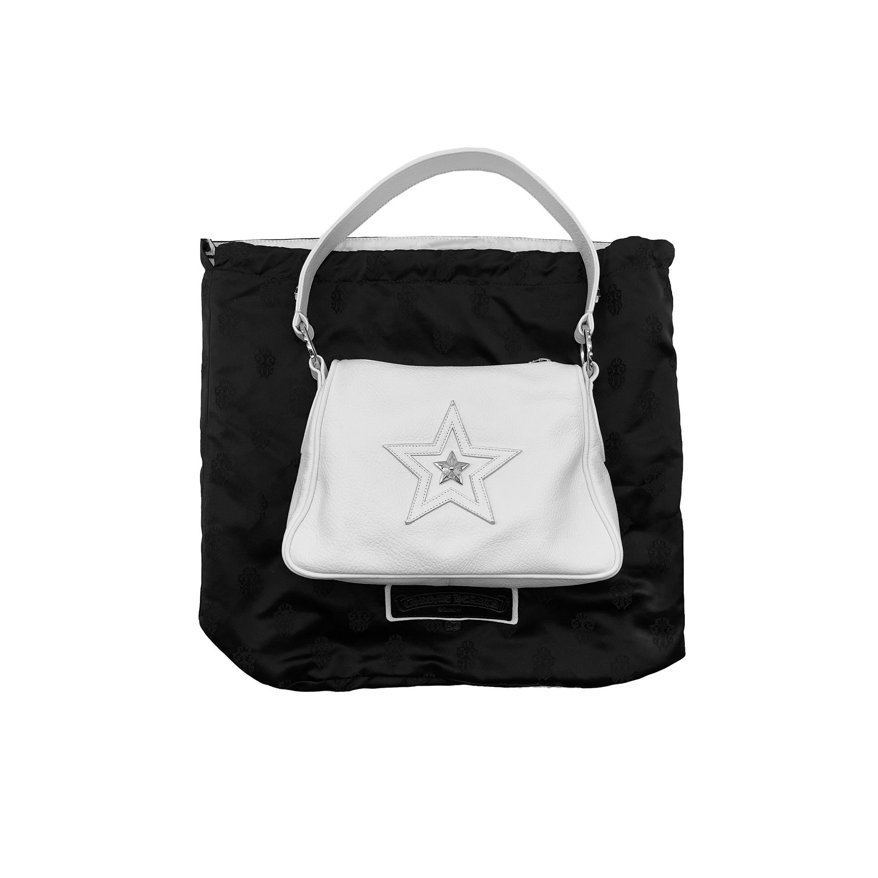 Chrome Hearts Chrome Hearts White Star Patch Leather Chicken Nugget Bag Size ONE SIZE - 4 Thumbnail