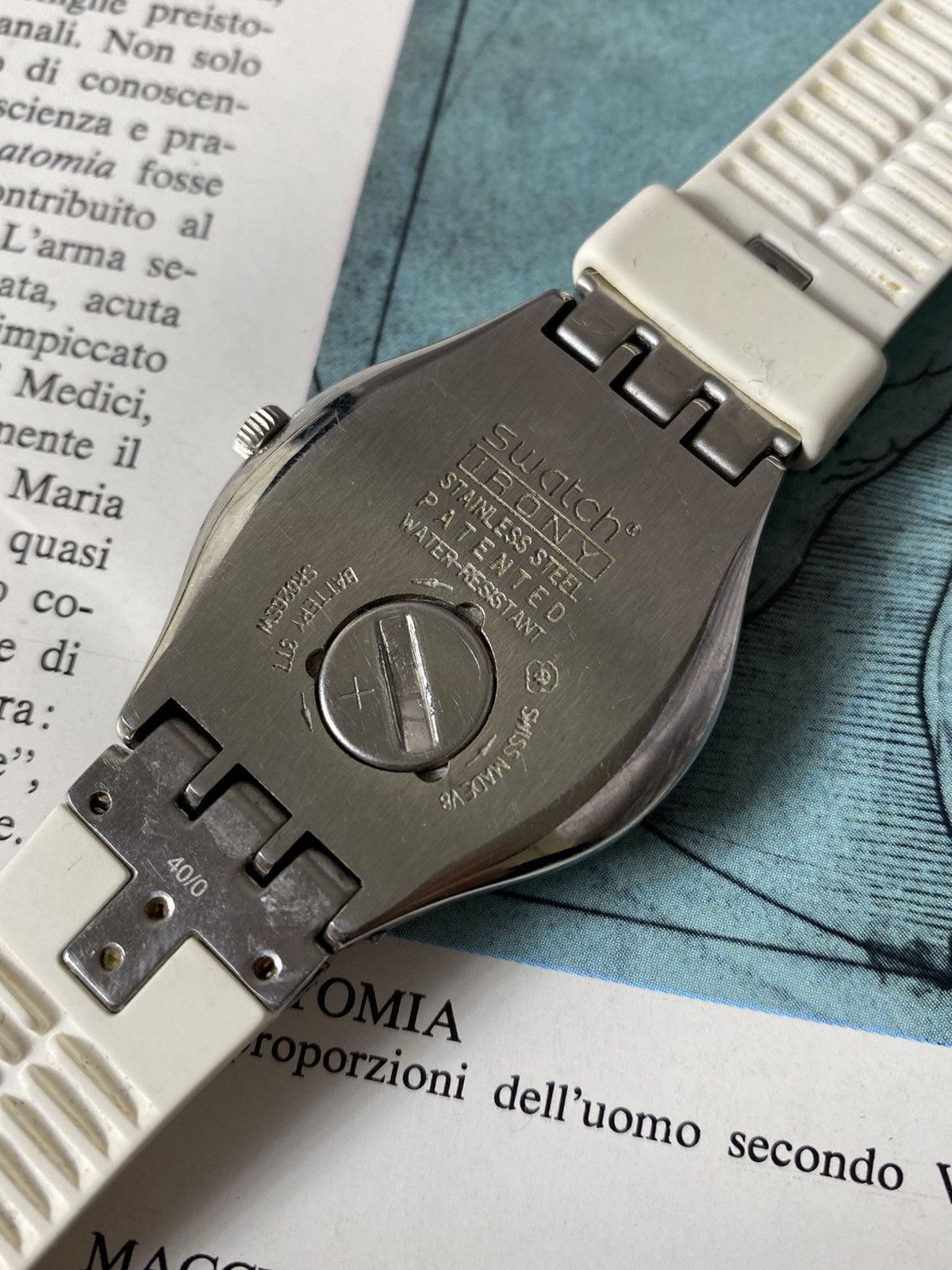 Swatch Swiss Swatch Irony Watch: Day/Date, White Strap, Day/Date Size ONE SIZE - 7 Thumbnail