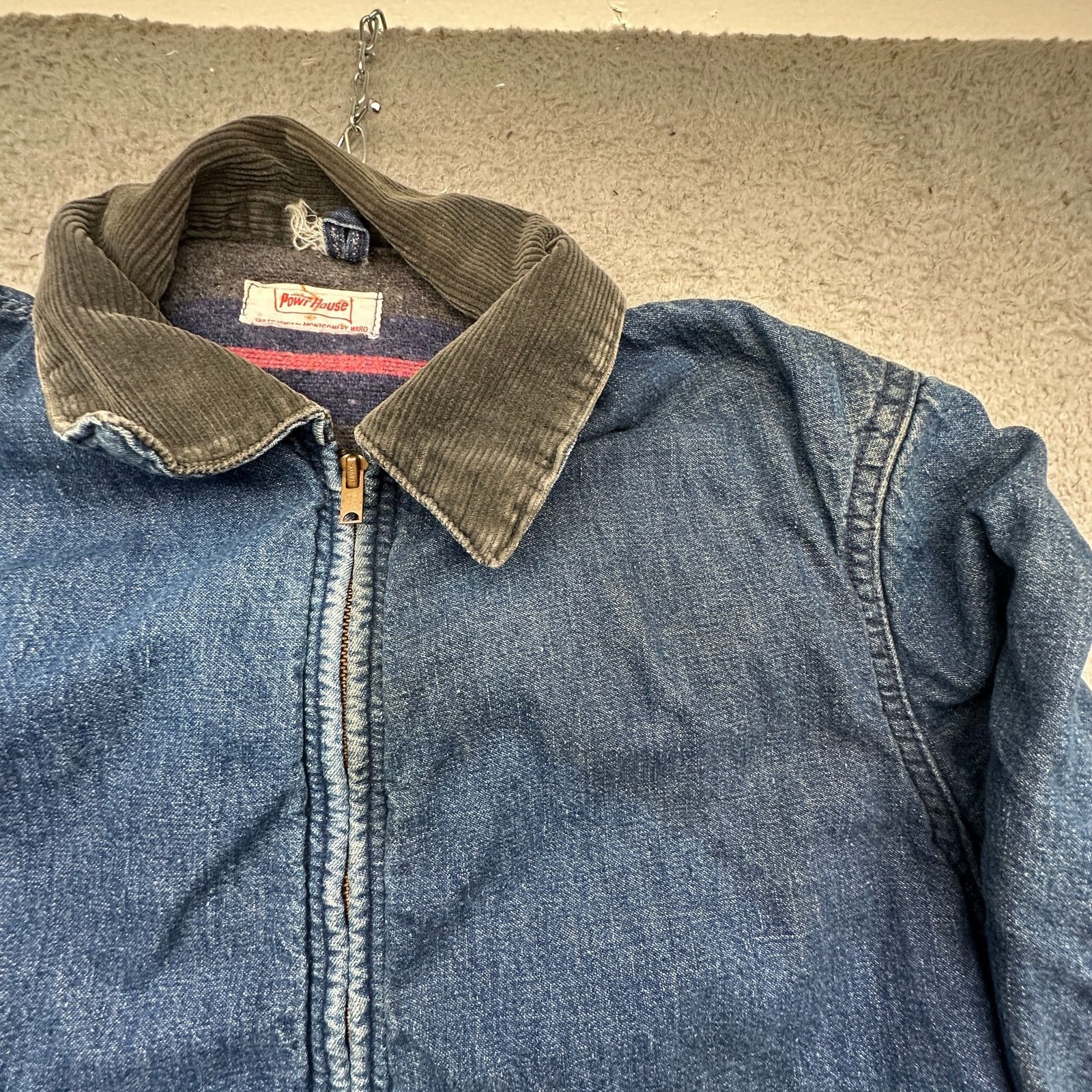 Other VTG 50s 60s Wards Power House Montgomery Denim Jacket Small Size US S / EU 44-46 / 1 - 14 Thumbnail