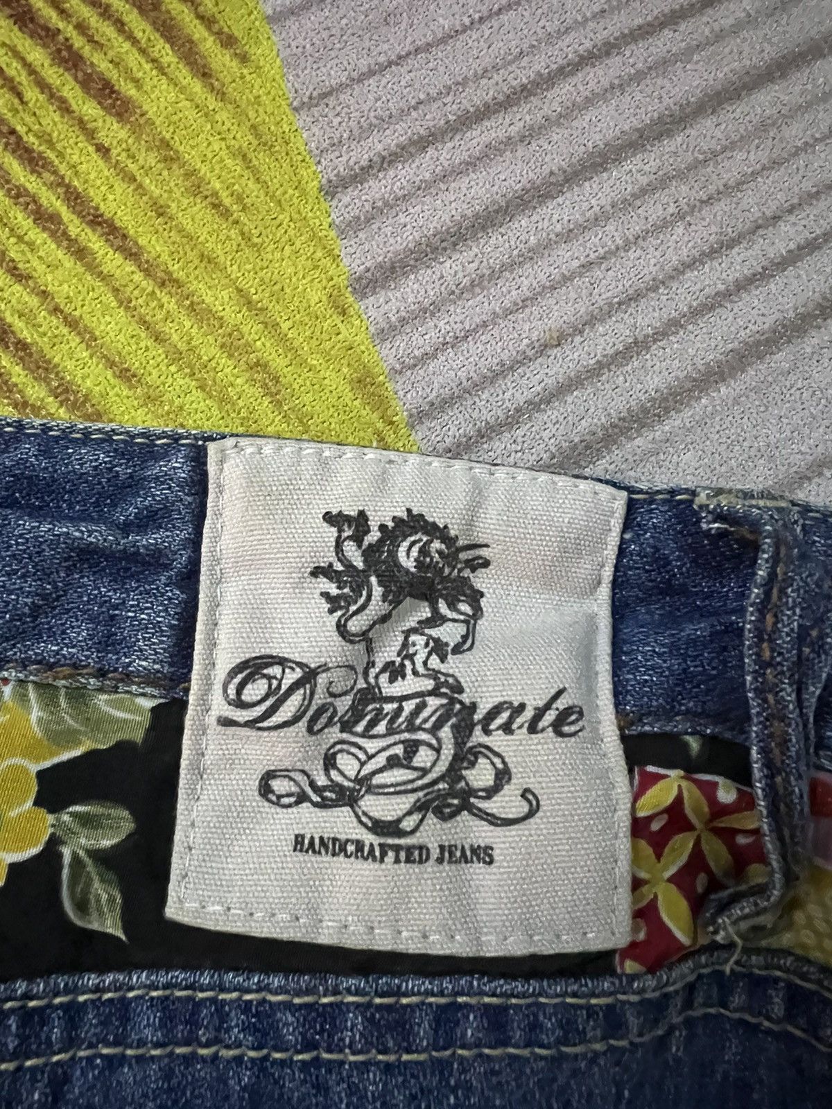 Japanese Brand DOMINATE HANDCRAFTED DOUBLE WAIST FLOWER JEANS RARE Size US 30 / EU 46 - 12 Thumbnail