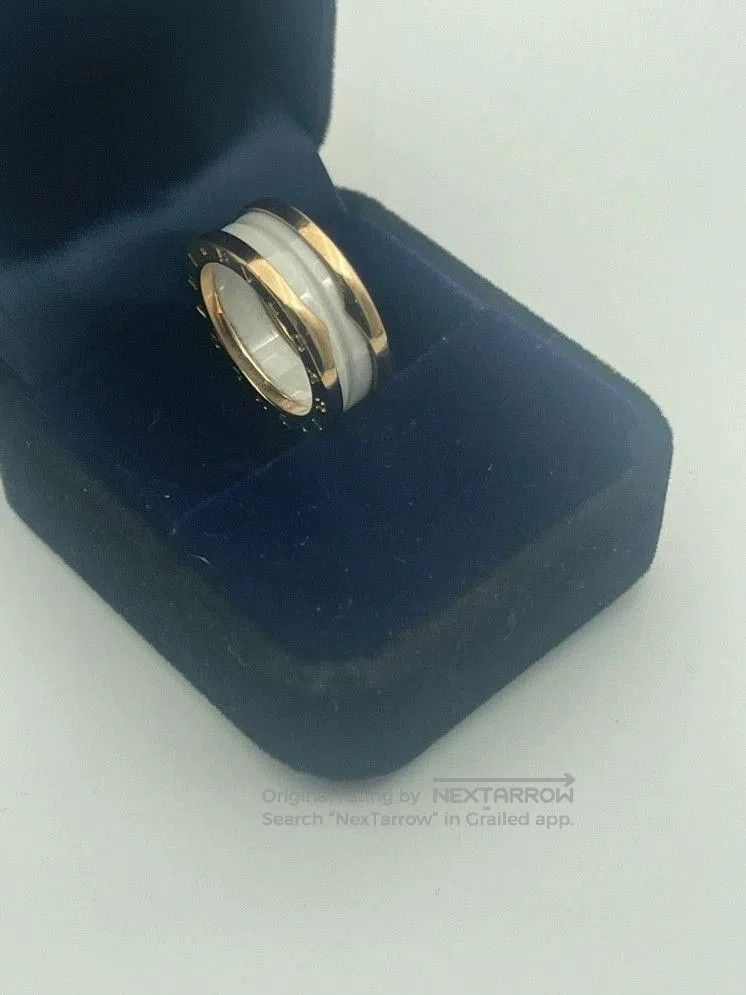 Bvlgari Bvlgari White Ceramic Rose Gold Three. Size ONE SIZE - 4 Thumbnail