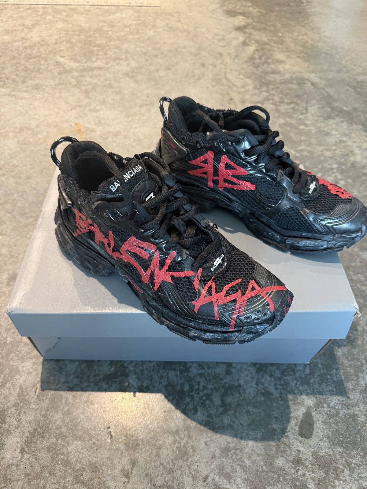 Balenciaga Balenciaga Graffiti Runners Size US 8.5 / EU 41-42 - 2 Thumbnail
