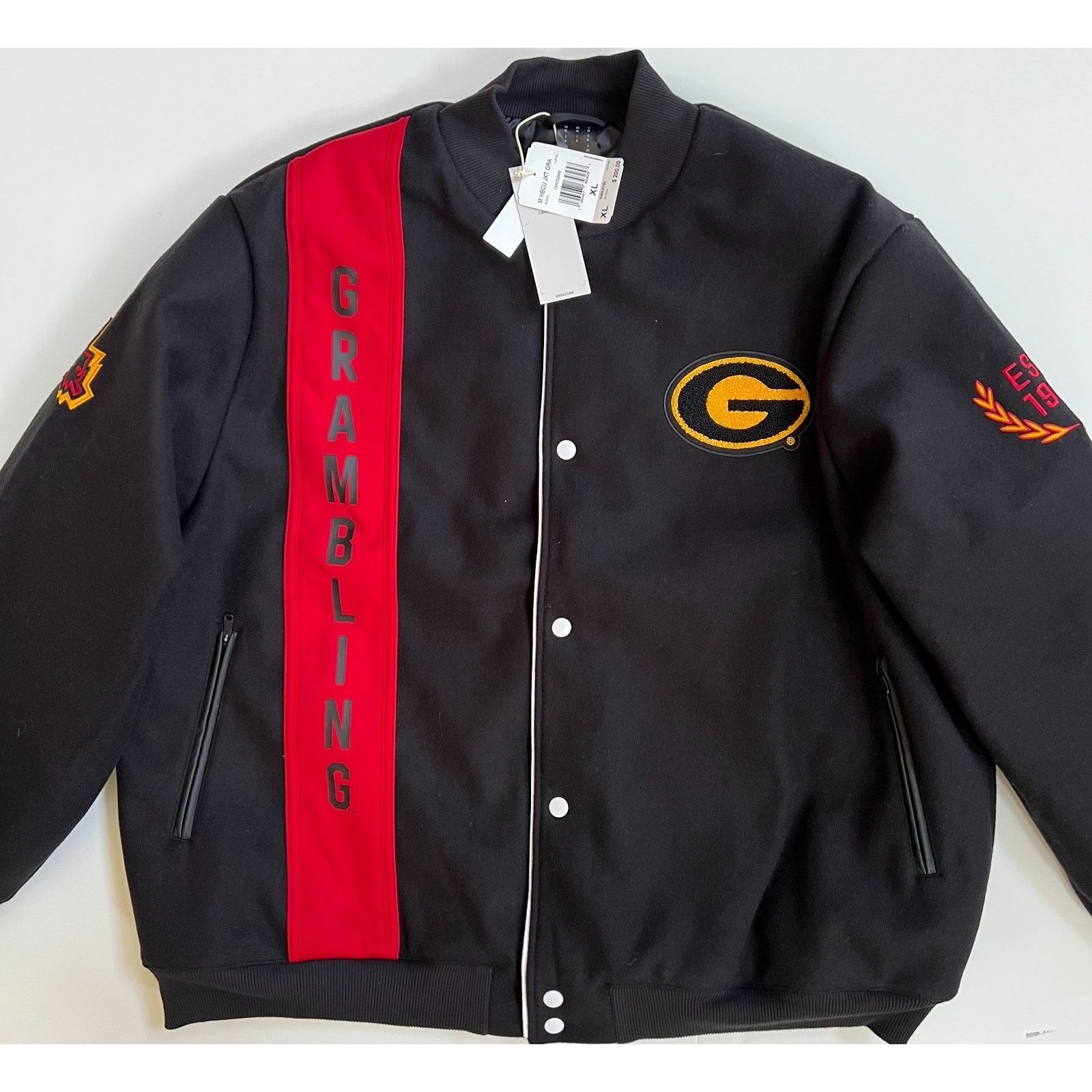 Adidas Adidas Grambling State University Tigers Letterman Men XL Size US XL / EU 56 / 4 - 19 Thumbnail