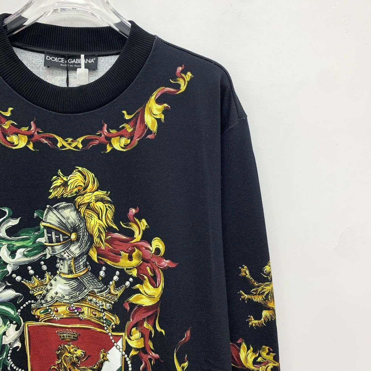 Dolce & Gabbana Dolce Gabbana Knight Court Long Sleeve Sweatshirt K26WX Size US L / EU 52-54 / 3 - 3 Thumbnail