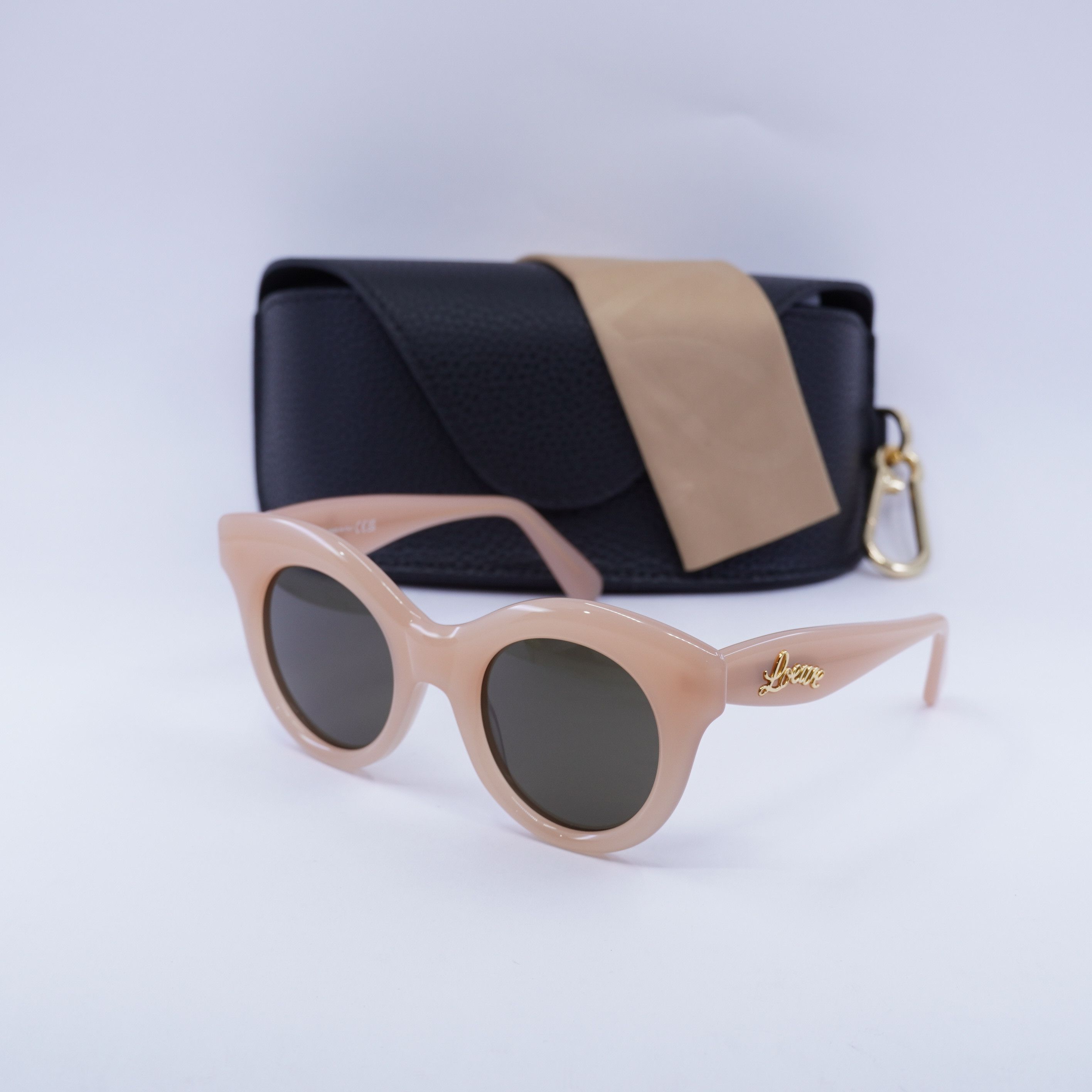 Loewe Loewe LW40126I 72E Sunglasses Pink Round Frame, Grey Lenses Size ONE SIZE - 10 Thumbnail
