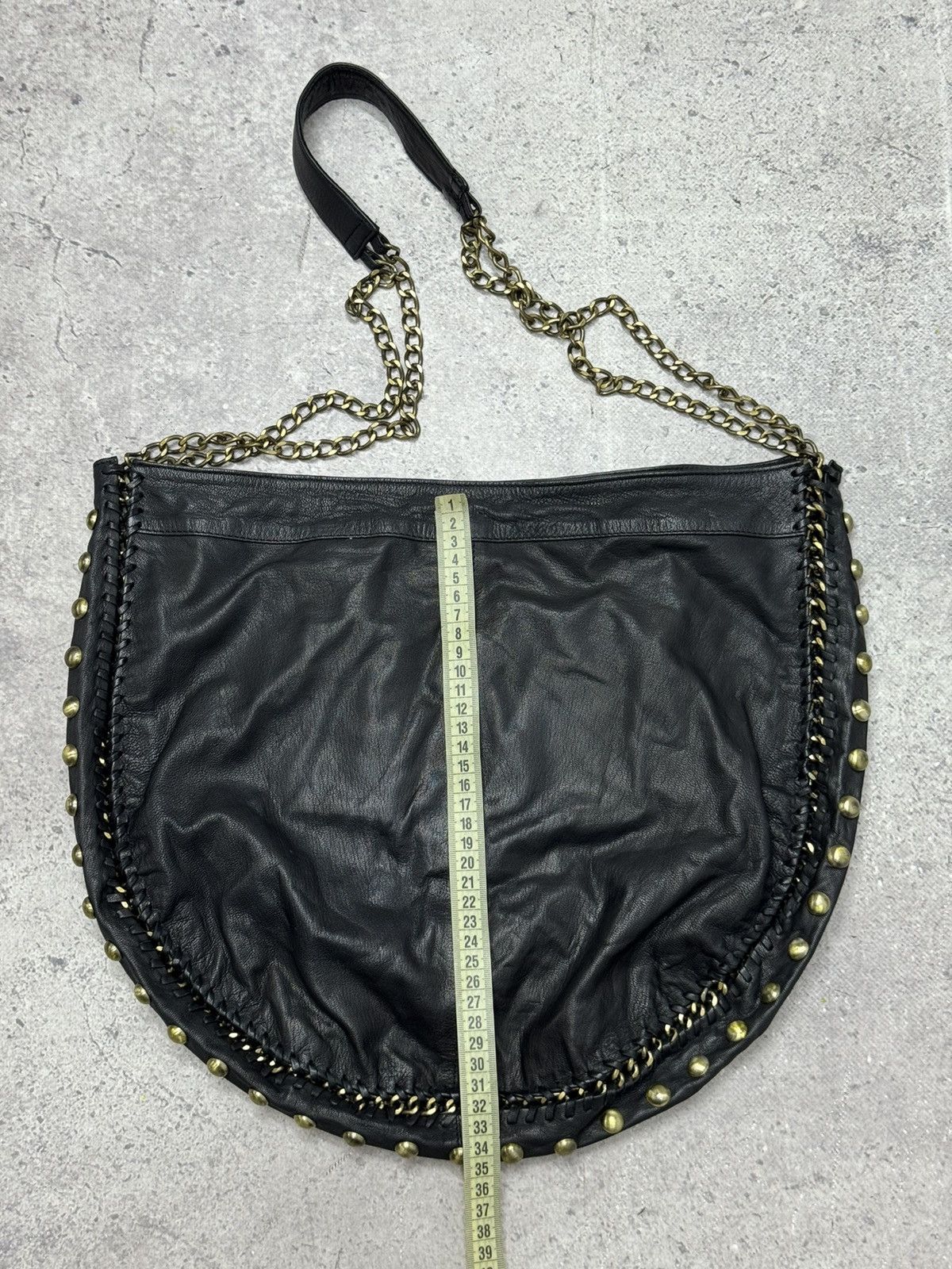 A.S.98 Vintage Leather Bag AS 98 style Metal Sling Bag Gothic GOA Size ONE SIZE - 12 Thumbnail