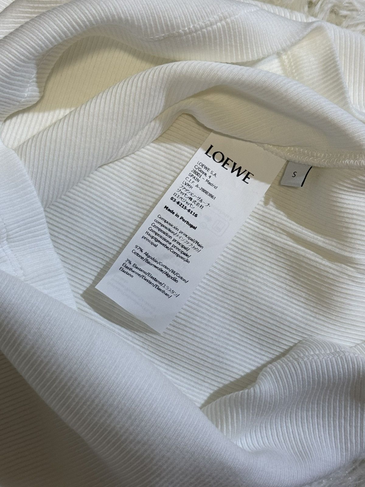 Loewe Loewe white crop top Size S / US 4 / IT 40 - 4 Thumbnail