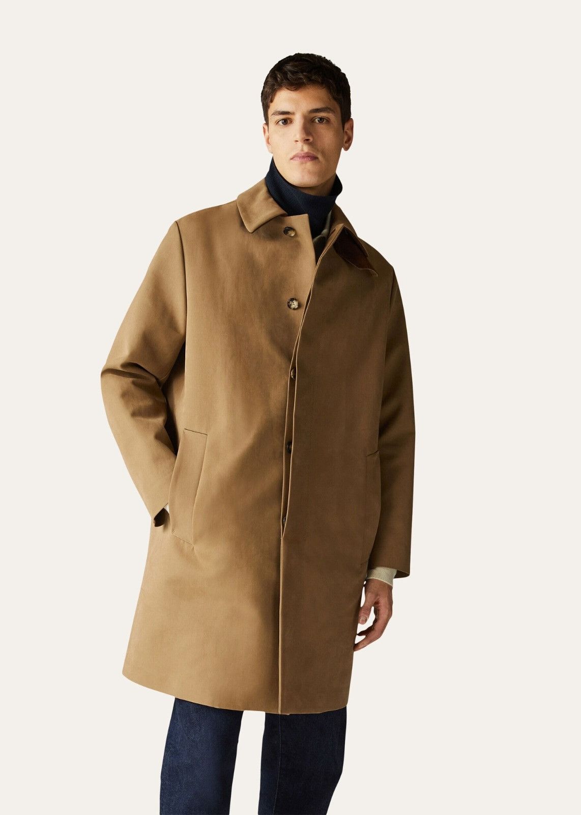 Loro Piana o1srvl11e1124 Single-Breasted Overcoat in Camel Size US S / EU 44-46 / 1 - 3 Thumbnail