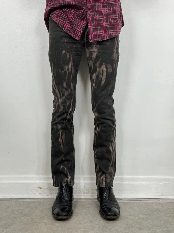Just Cavalli AW2011 Cavalli Black Shadows Slim Faded Pants Size US 30 / EU 46 - 2 Thumbnail