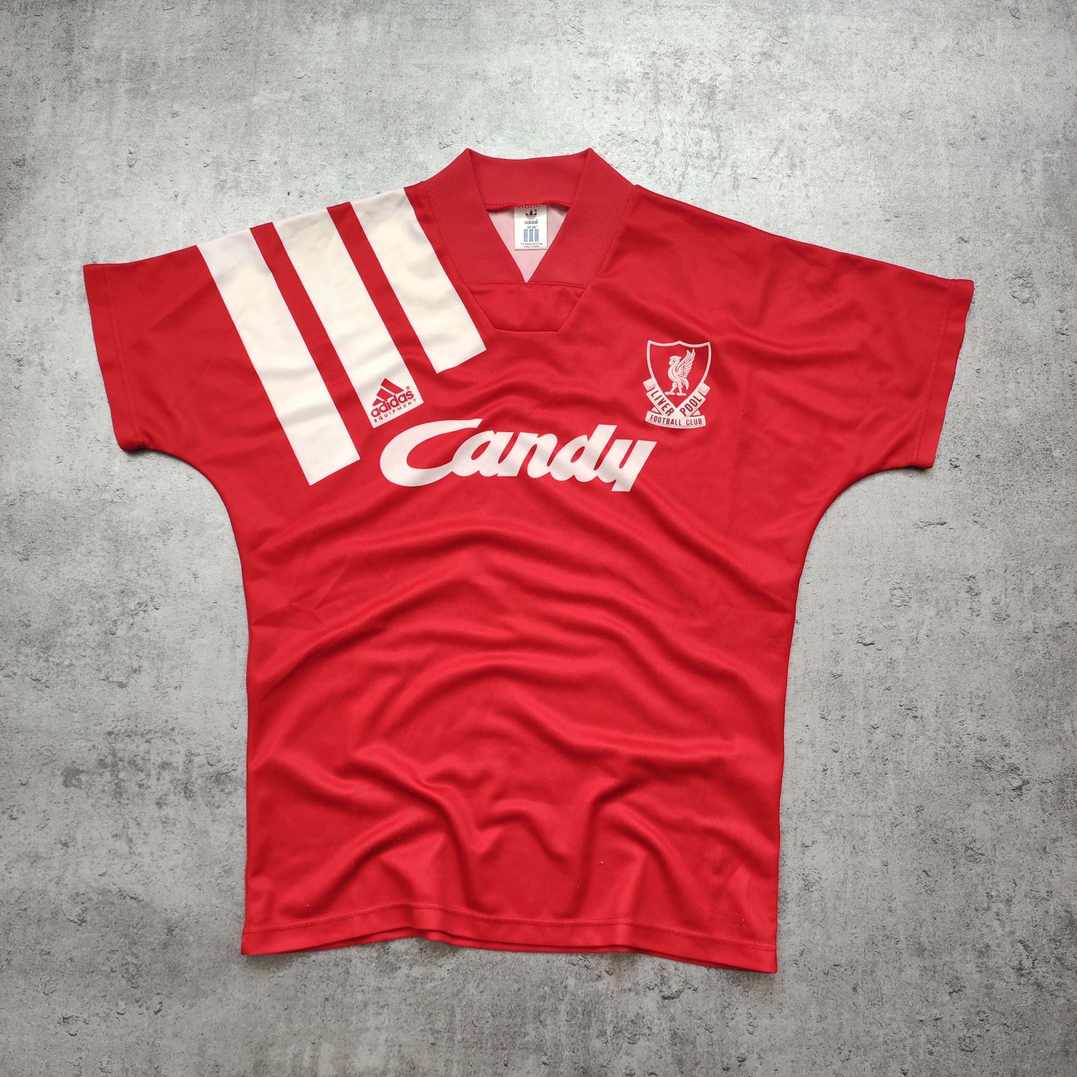 Adidas × Vintage RARE Vintage 1991 Adidas Liverpool FC Home Candy Kit Size US M / EU 48-50 / 2 - 2 Thumbnail