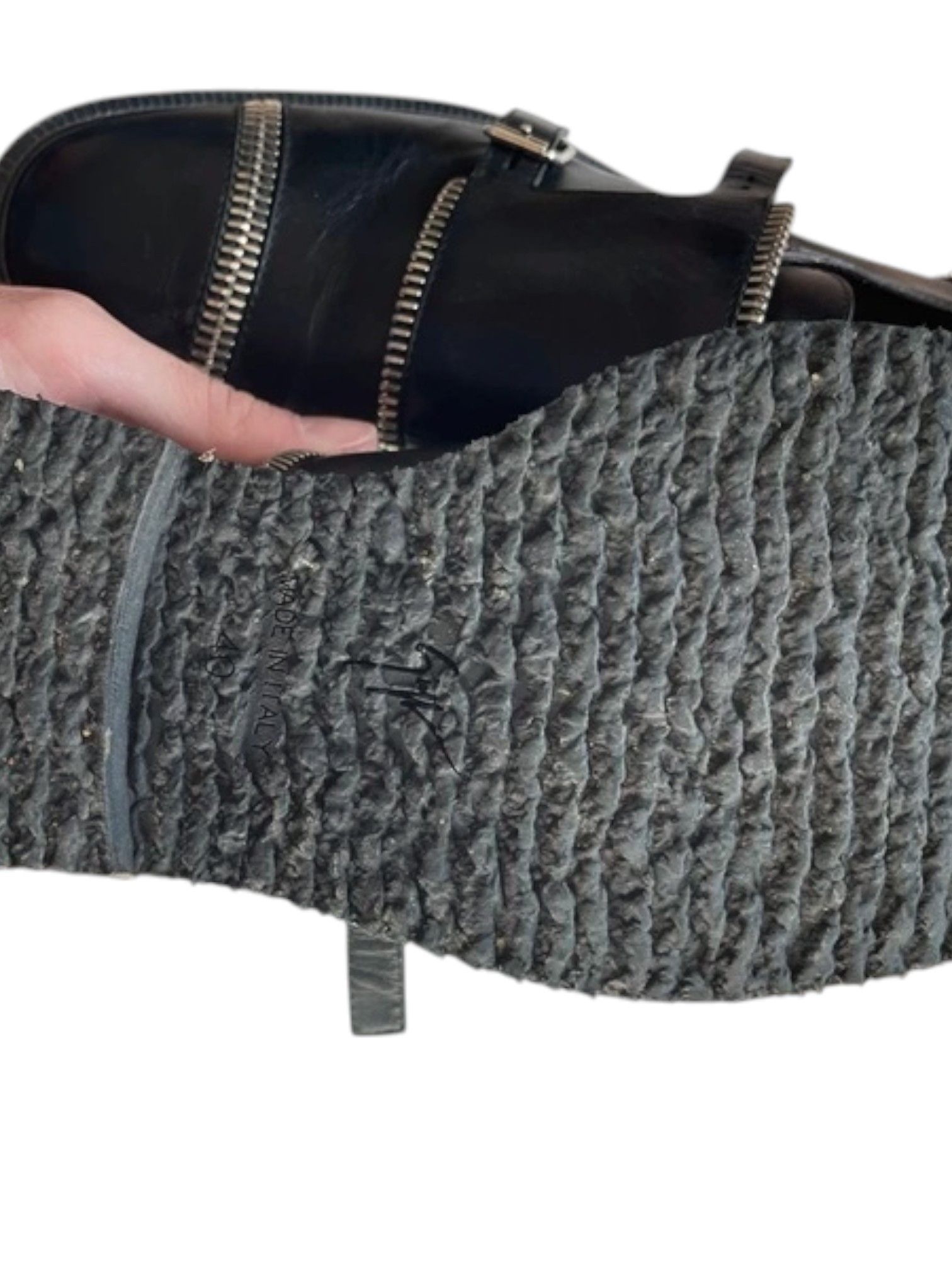 Giuseppe Zanotti Giuseppe Zanotti Double Monk Strap Zipper Shoes, Mid 2010s Size US 7 / EU 40 - 3 Thumbnail
