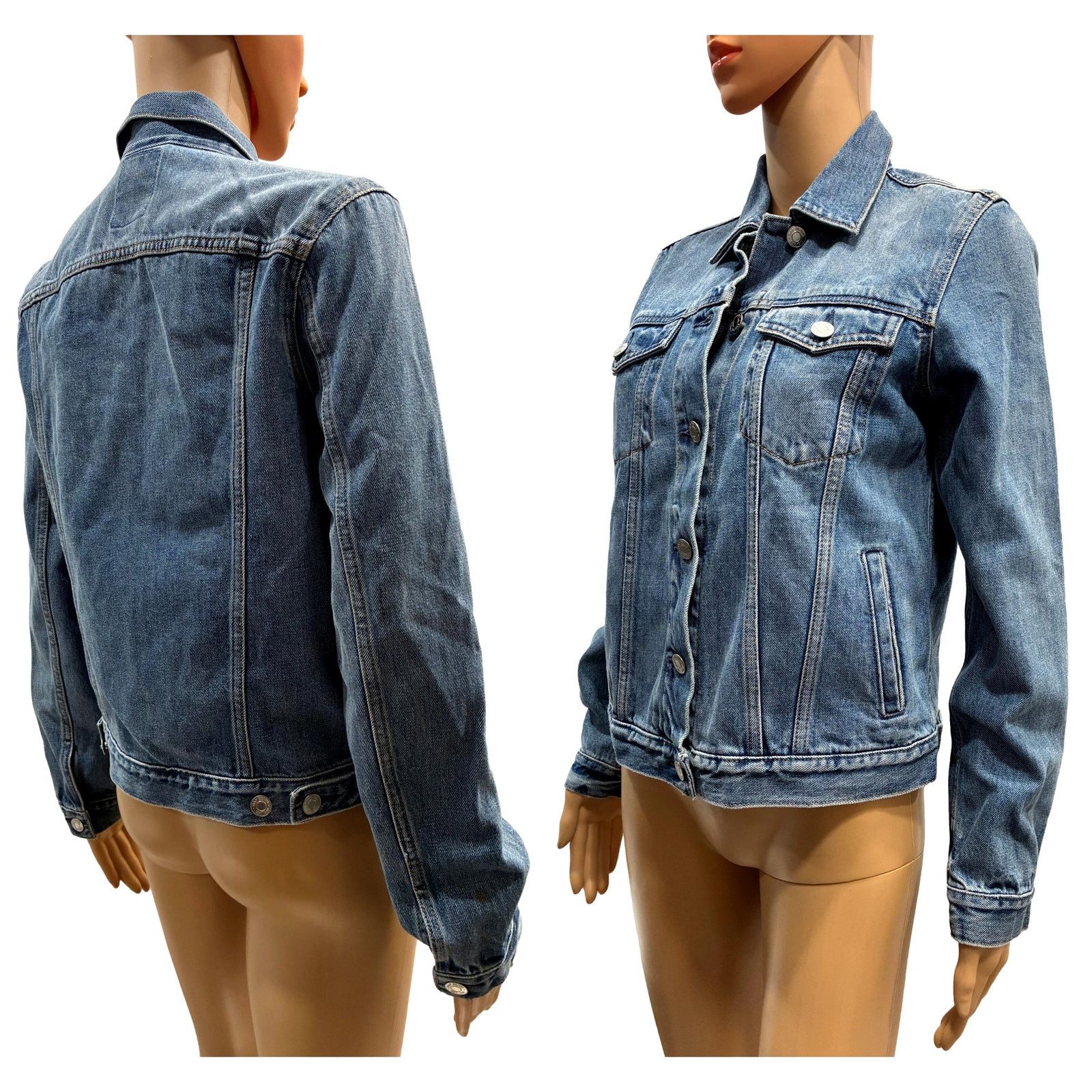 Gap Gap Y2K Denim Jacket Women’s Small Stonewashed Blue Size XS / US 0-2 / IT 36-38 - 8 Thumbnail