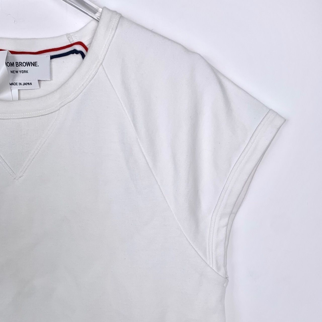 Thom Browne [Thom Browne] Crew Neck Raglan Short-Sleeve T-Shirt White 0 Size XS / US 0-2 / IT 36-38 - 7 Thumbnail