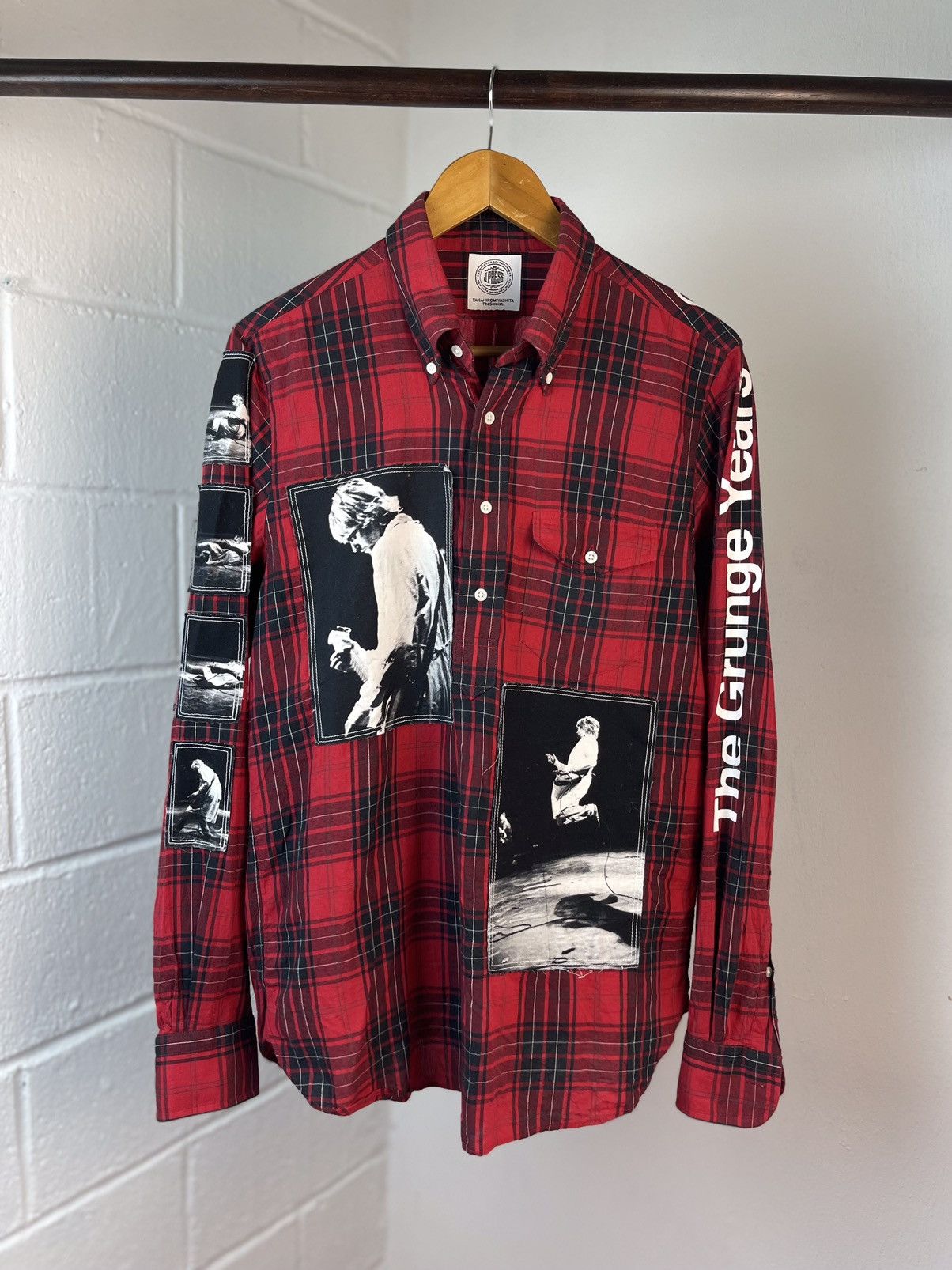Pre-owned Number N Ine X Takahiromiyashita The Soloist Takahiromiyashita Charles Peterson Patch Photo In Red