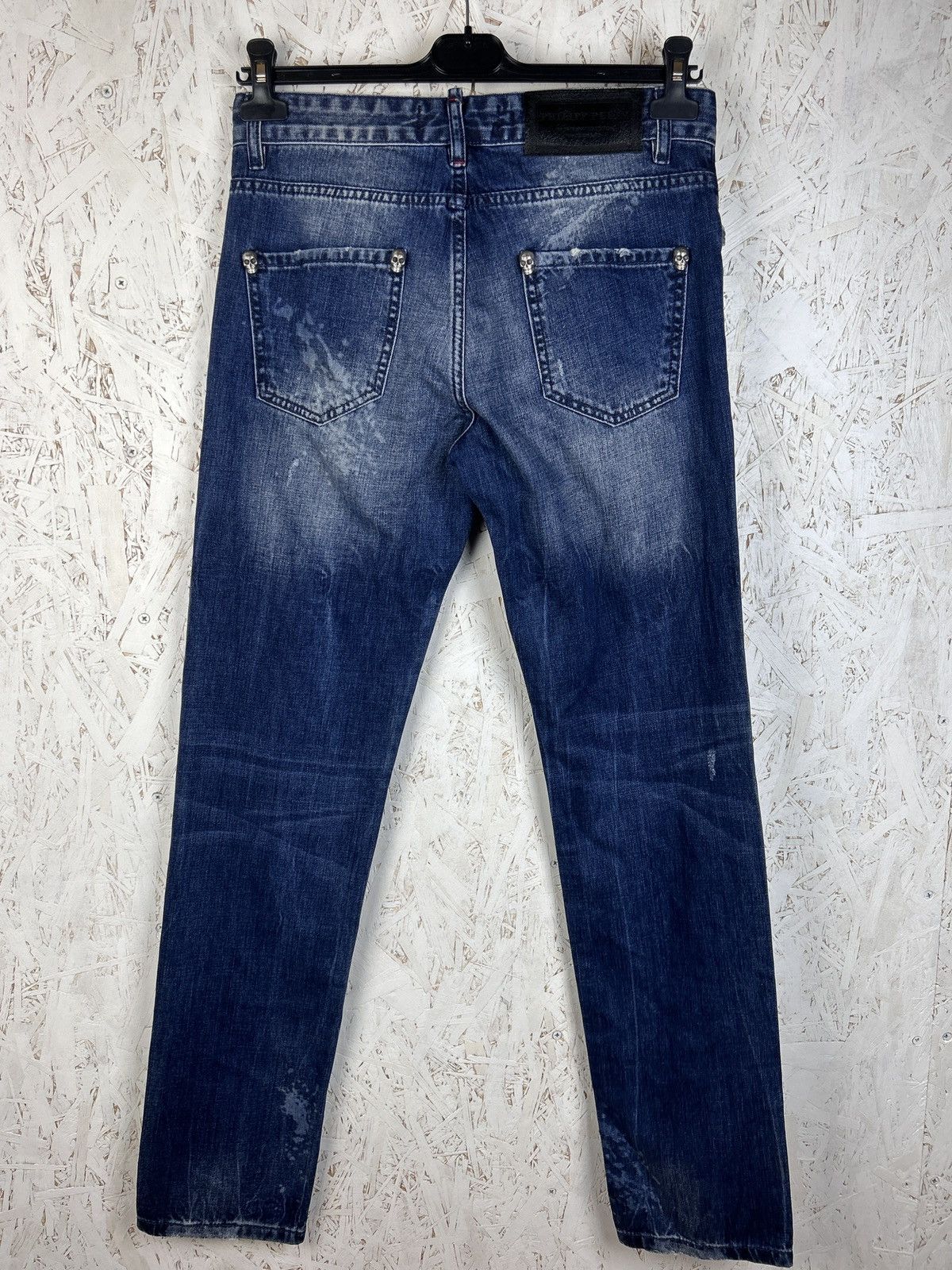 Philipp Plein Philipp Plein Straight Cut Washed Denim Jeans Size 30 Size US 30 / EU 46 - 6 Thumbnail