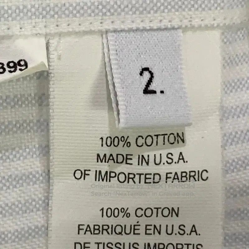 Thom Browne Thom Browne Striped White Long Sleeve Shirt . Size US M / EU 48-50 / 2 - 7 Thumbnail