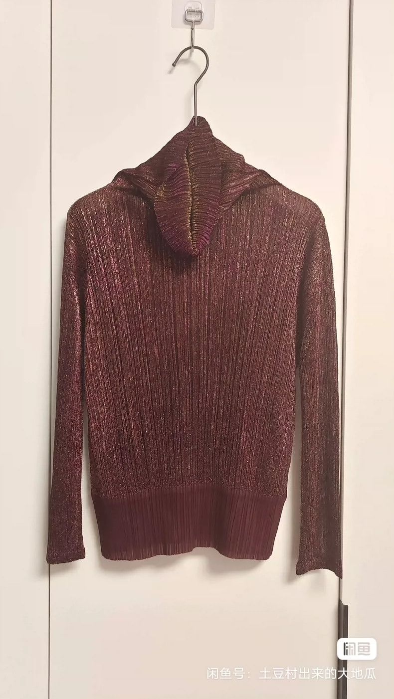 Issey Miyake Issey Miyake size:3 A vintage wine red gold thread woven m Size M / US 6-8 / IT 42-44 - 4 Thumbnail