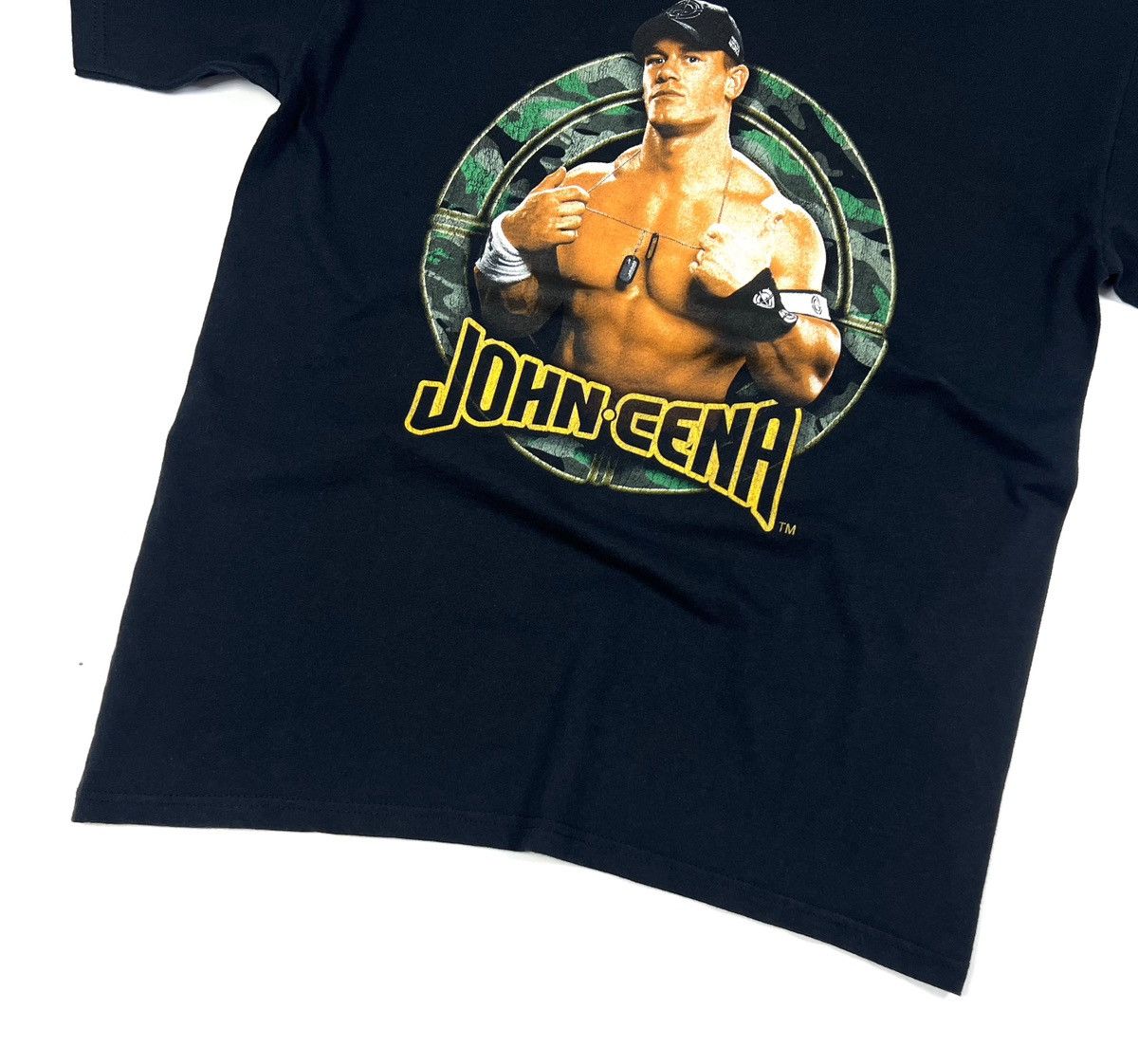 Vintage Vintage 2007 WWE WWF John Cena Black Cotton T Shirt Size L Size US L / EU 52-54 / 3 - 11 Thumbnail