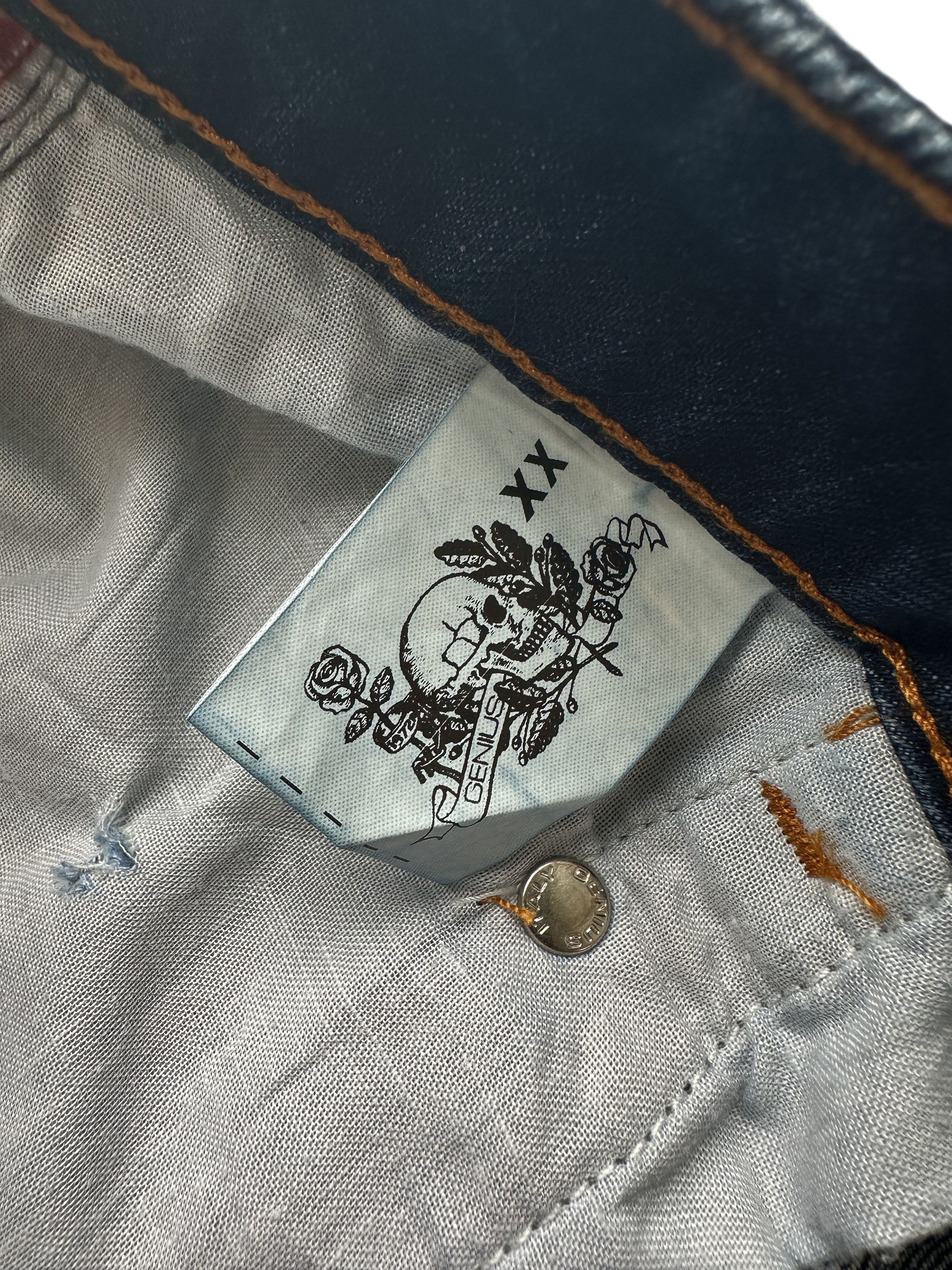 Designer Genius crashed denim denim jeans Size US 36 / EU 52 - 8 Thumbnail