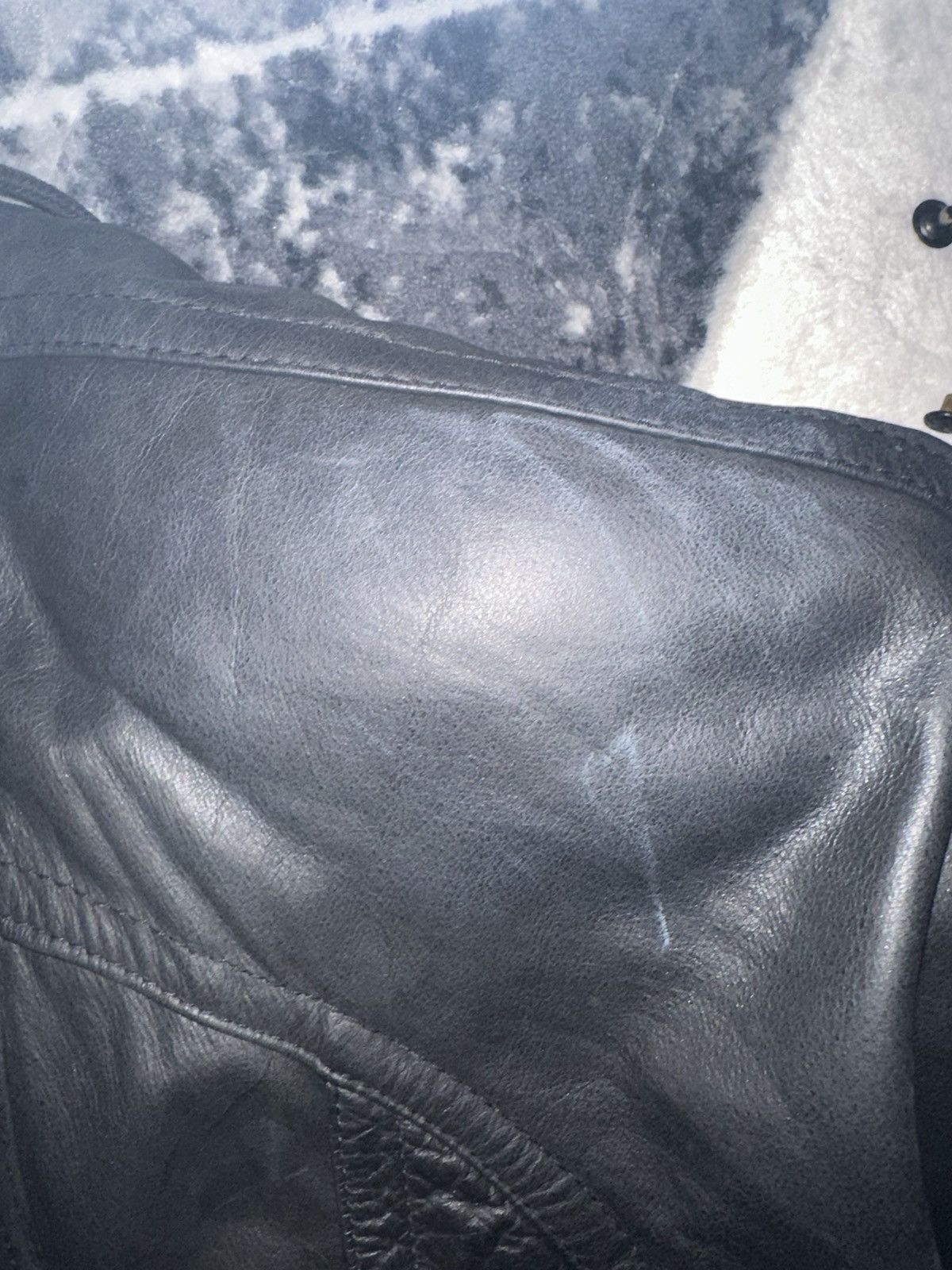 Vintage Korean leather jacket