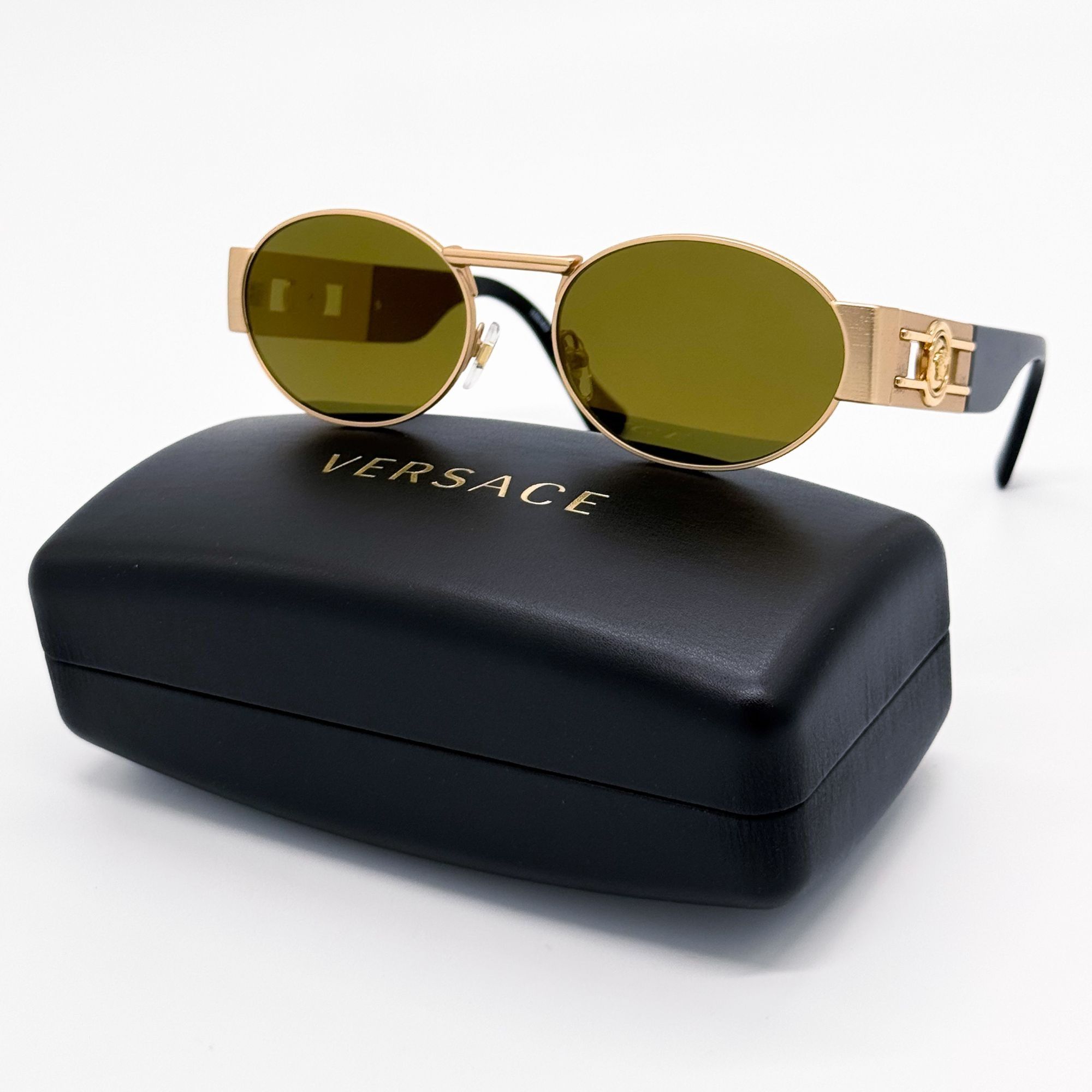 Versace NEW VERSACE SUNGLASSES VE2264 10025A GOLD VE2264 1002/5A Size ONE SIZE - 1 Thumbnail