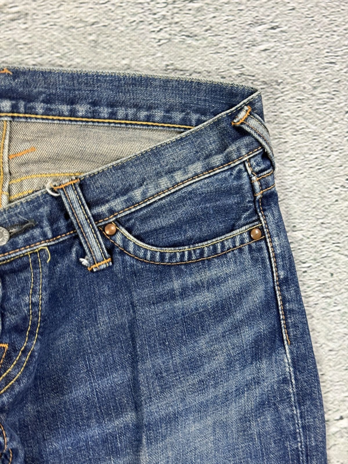 Evisu Evisu Donna jeans bootcut zip pockets white vintage Size 29" - 9 Thumbnail