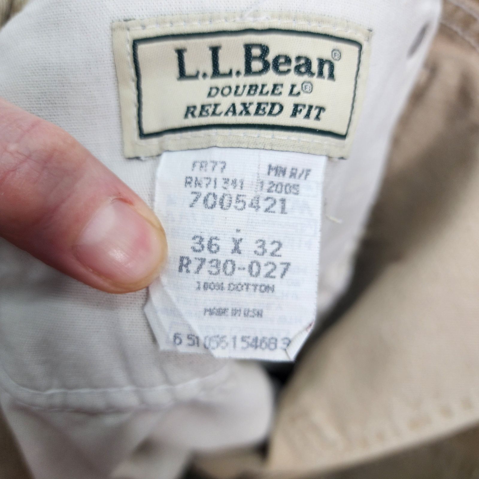 L.L. Bean L.L. Bean Men's Double L Relaxed Fit Cotton Jeans Size US 36 / EU 52 - 3 Thumbnail