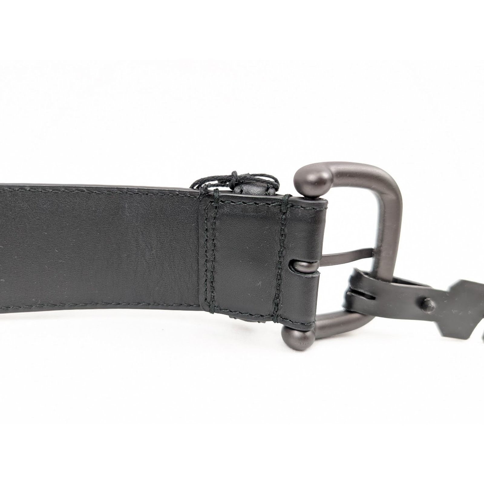 Bottega Veneta o1rshd1 Size: 110 / Intrecciato Belt in Black Size 42 - 7 Thumbnail