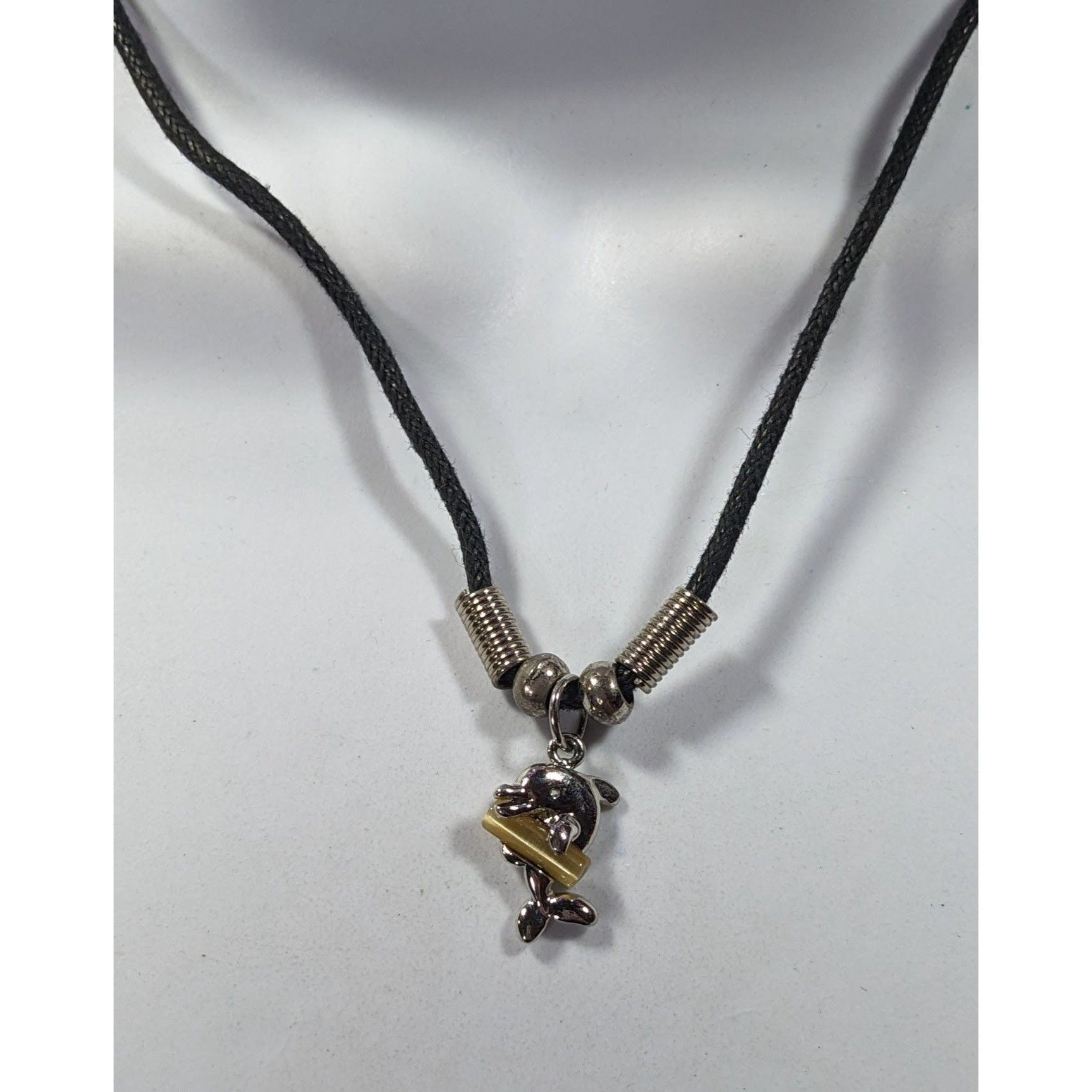 Other Mermaidcore Minimalist Dolphin With Glass Pillar Pendant Nec Size ONE SIZE - 4 Thumbnail