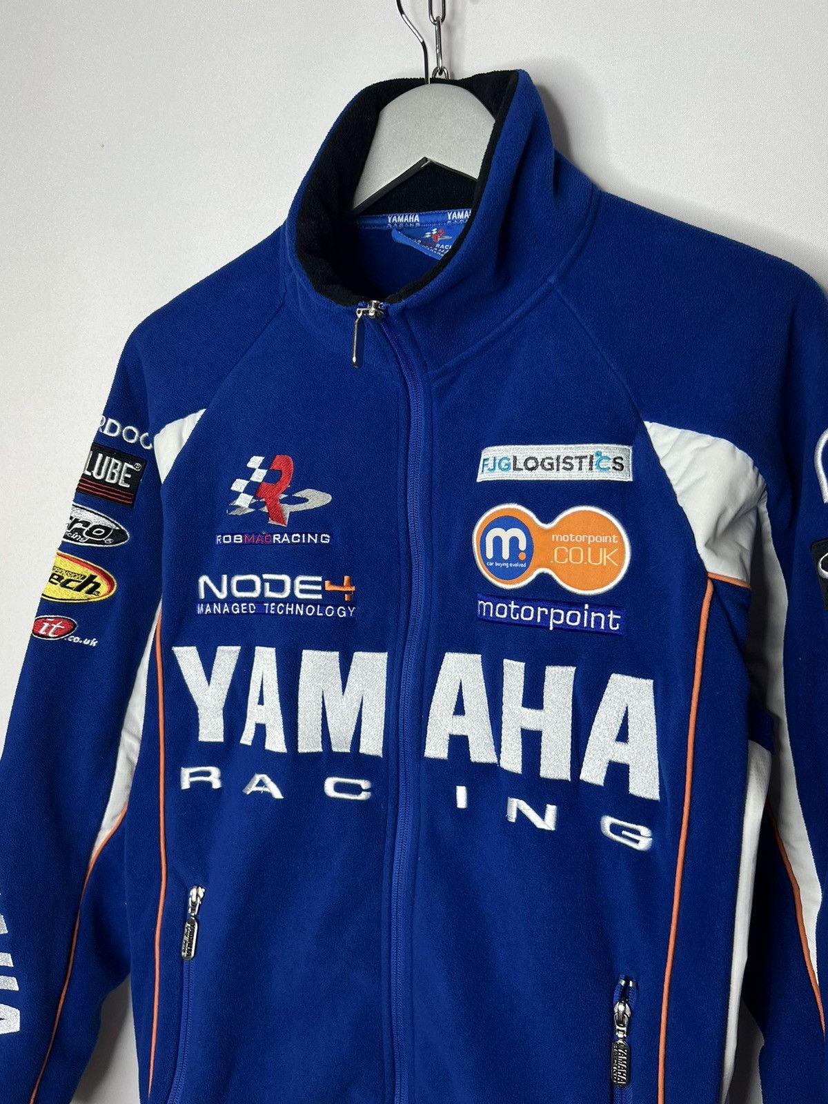 Yamaha Vintage Yamaha Big Logo Full Sponsors Fleece Full Zip Jacket Size US XS / EU 42 / 0 - 4 Thumbnail