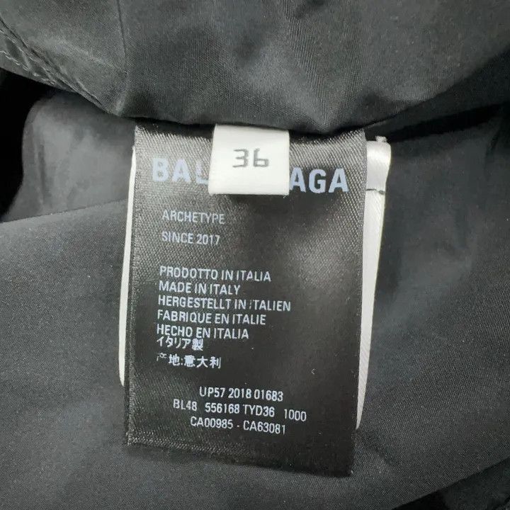 Balenciaga Balenciaga Black Long Sleeve Coat for Women 0079-2507 Size S / US 4 / IT 40 - 5 Thumbnail