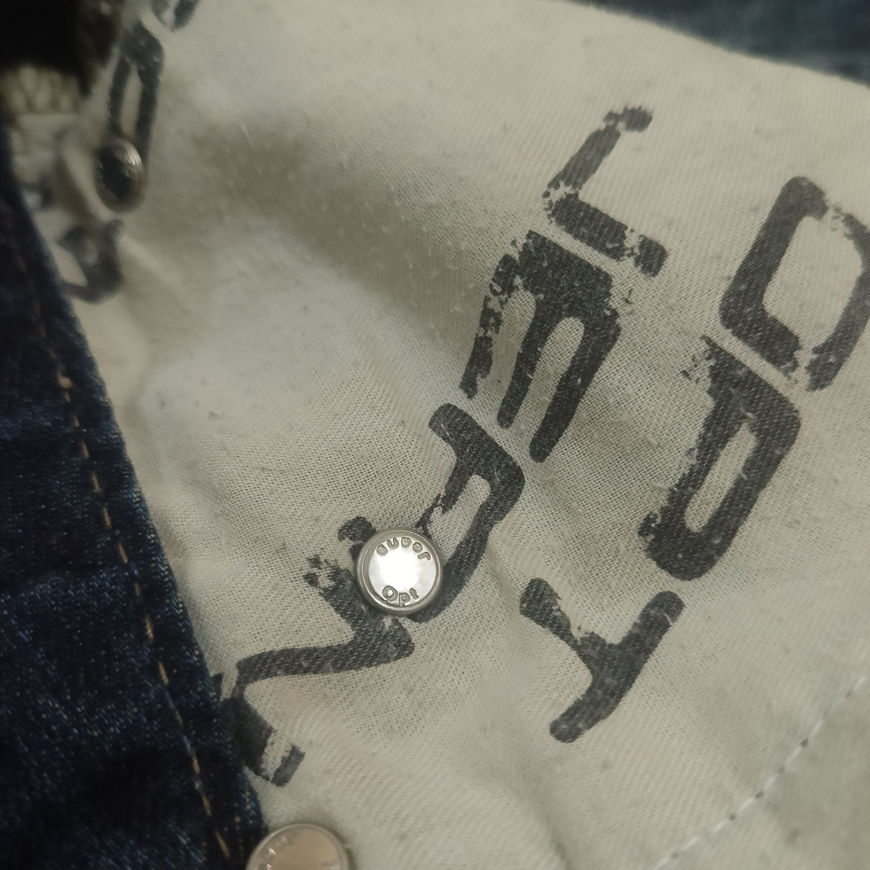 Japanese Brand Japanese Matrix Opt jeans flared Distressed jeans Size US 31 - 14 Thumbnail