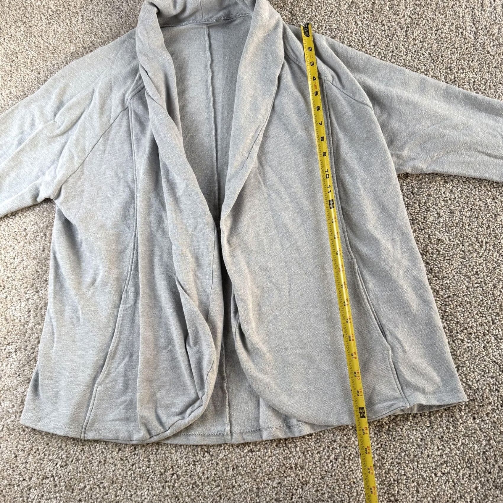 Vintage Columbia Jacket Womens Large Gray Open Front Lightweight Casual French Terry Knit Size L / US 10 / IT 46 - 5 Thumbnail