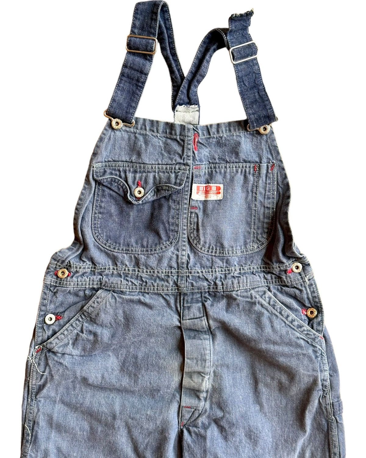 Vintage 1970s Big B Brotherhood Overalls Size US 30 / EU 46 - 3 Thumbnail