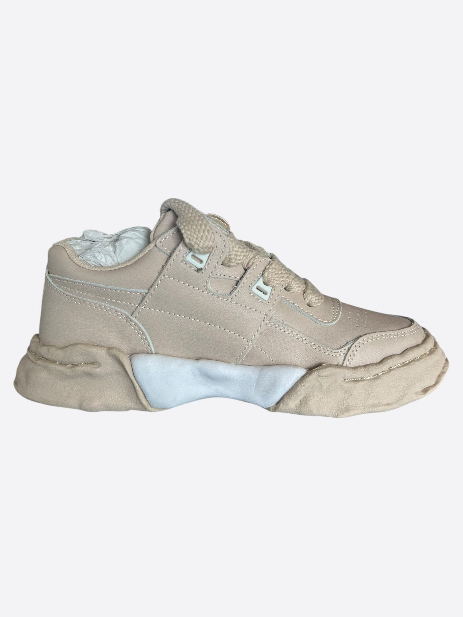 Maison MIHARA YASUHIRO Maison Mihara Yasuhiro Beige & White Parker Sneakers Size US 5 / EU 37 - 5 Thumbnail