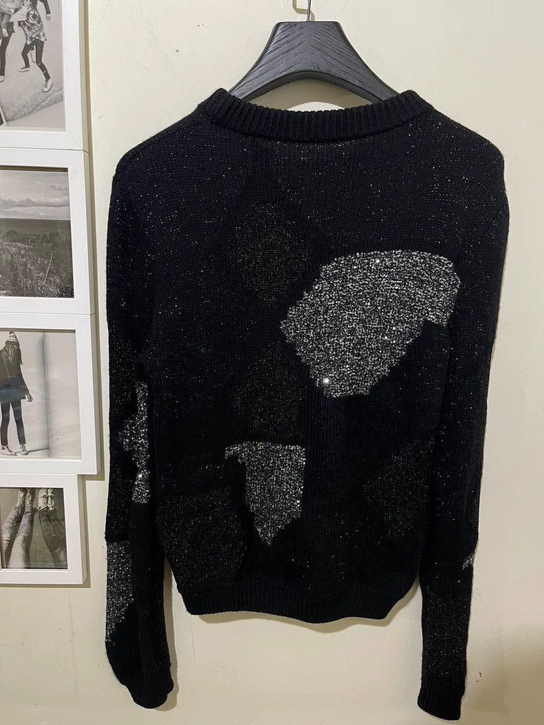 Saint Laurent Paris Black Wool Starry Knit Sweater-2505 Size US S / EU 44-46 / 1 - 3 Thumbnail