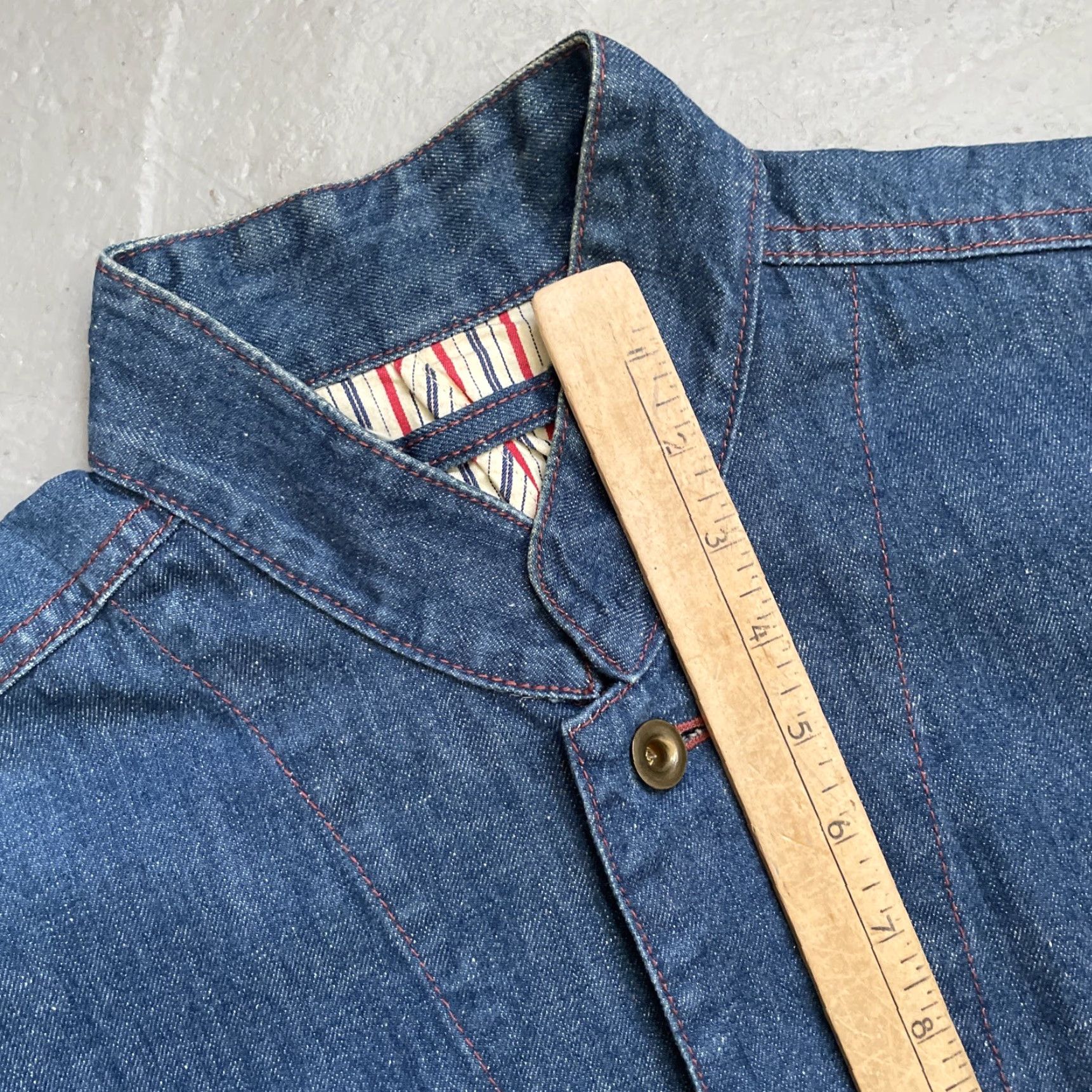 Levi's VINTAGE Levi’s Engineer Band Collar Chore Work Jacket 1990s Men’s L Blue Engineer 90s Workwear Mens Jacket Size US L / EU 52-54 / 3 - 4 Thumbnail