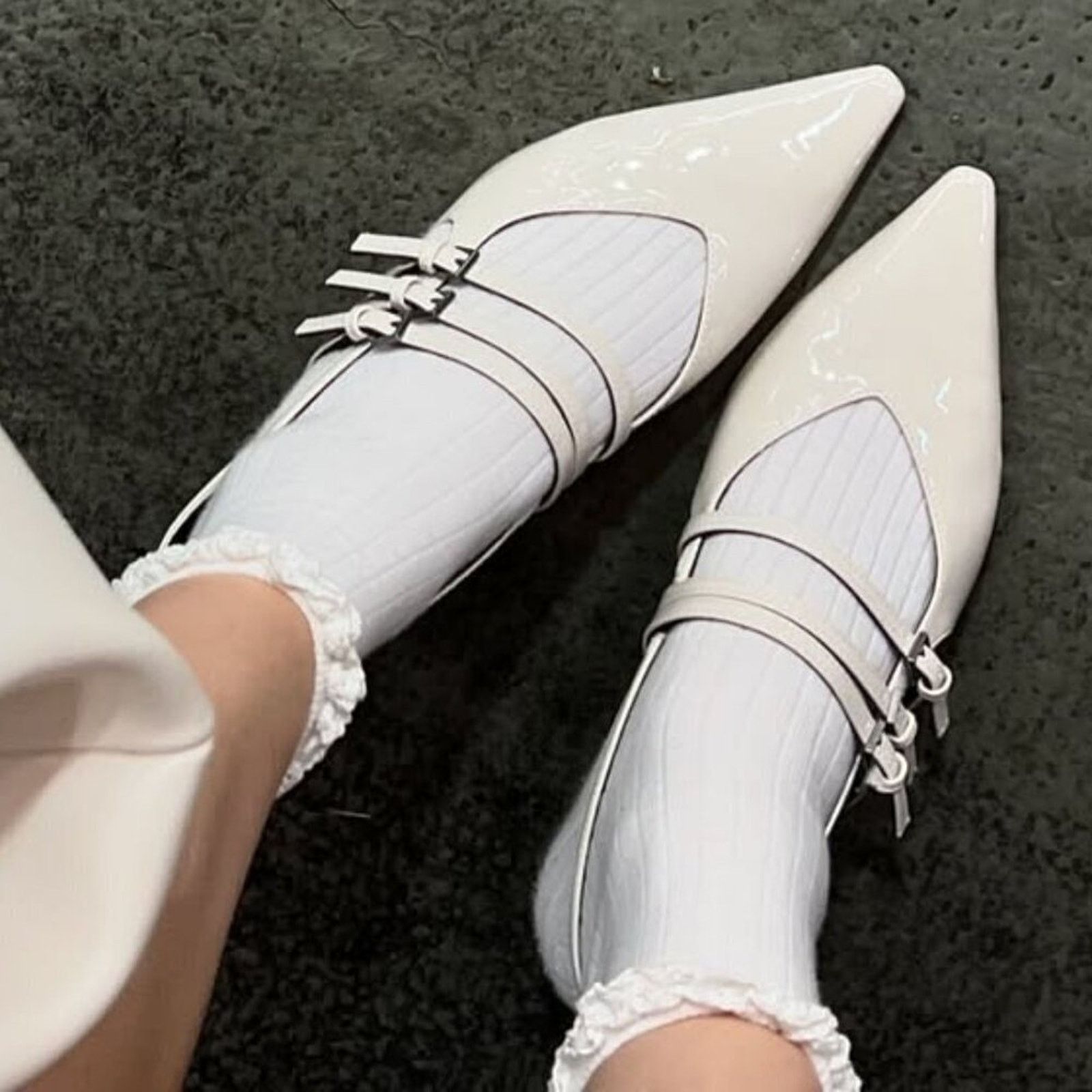 Zara HOT TREND!!! ZARA Pointed Toe Buckled Heels Size US 8 / IT 38 - 4 Thumbnail