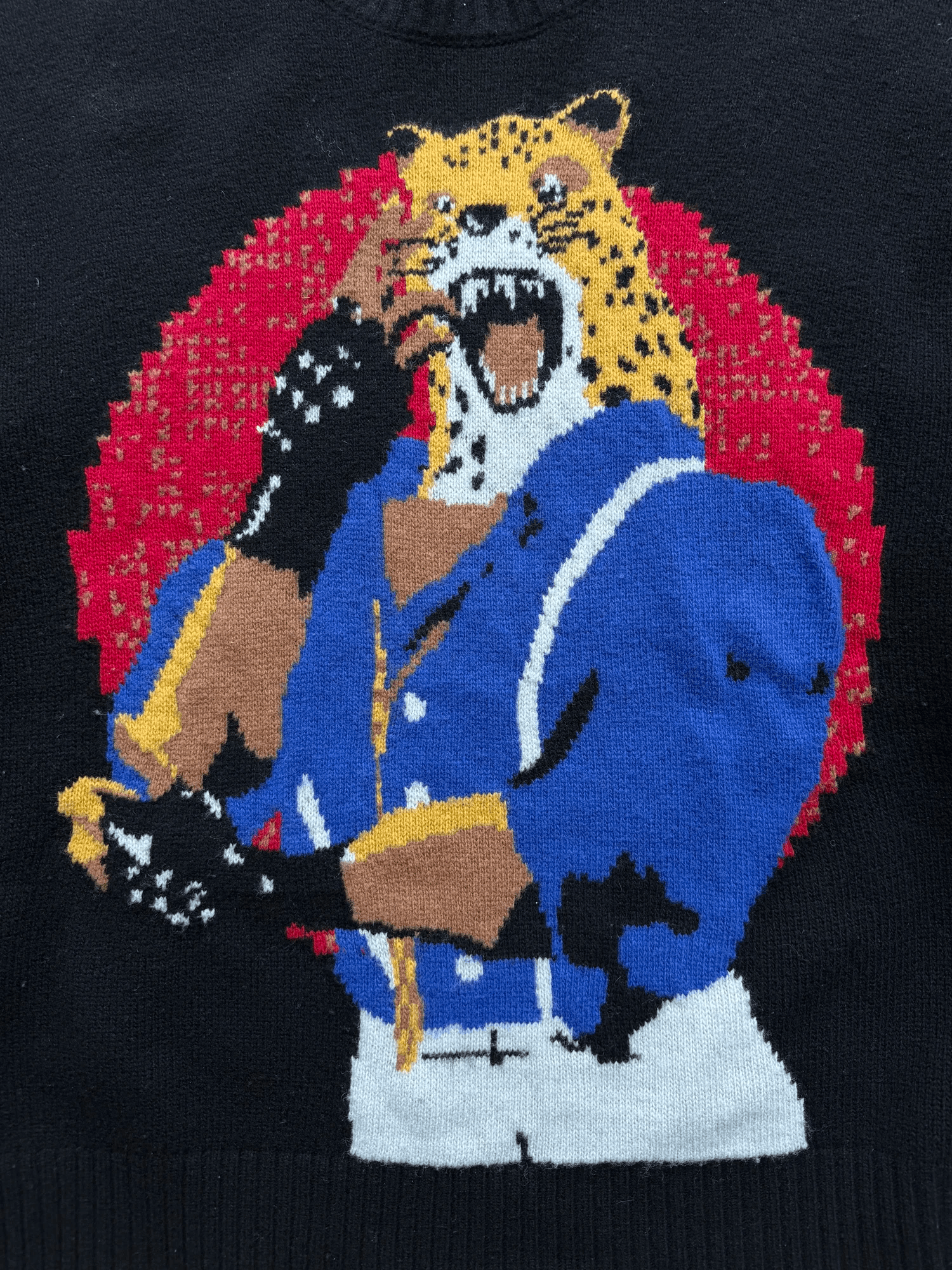 Supreme × Yohji Yamamoto Supreme x Yohji Yamamoto Tekken King Knit Sweater Size US M / EU 48-50 / 2 - 4 Thumbnail